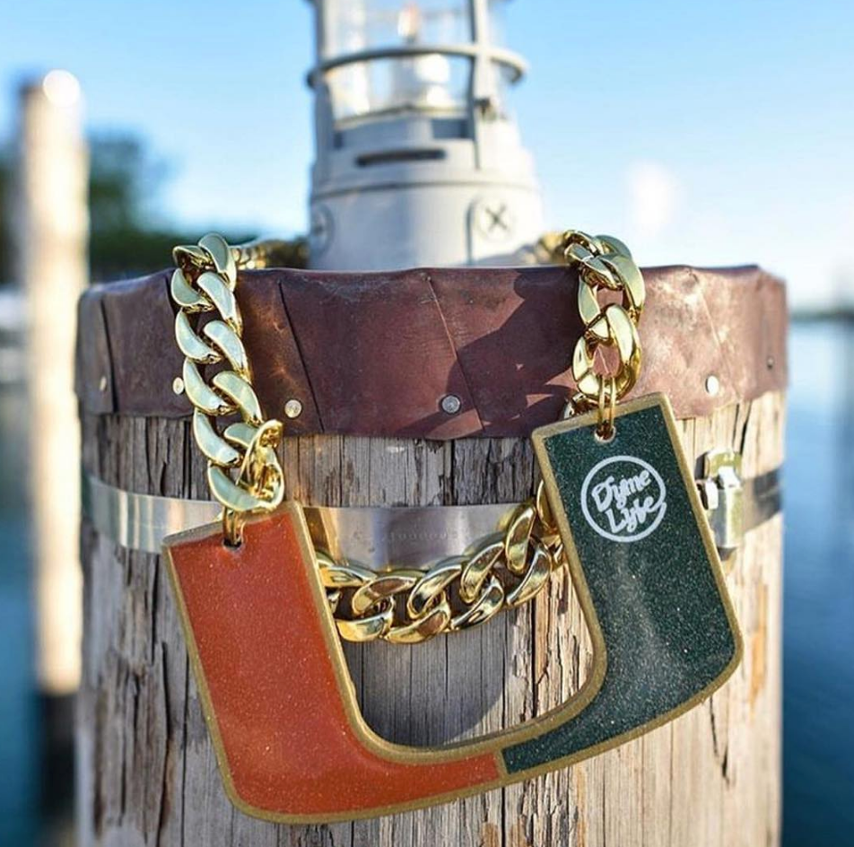 ESPN: Miami's turnover chain: 36 inches and 5.5 pounds of sapphire-studded swag