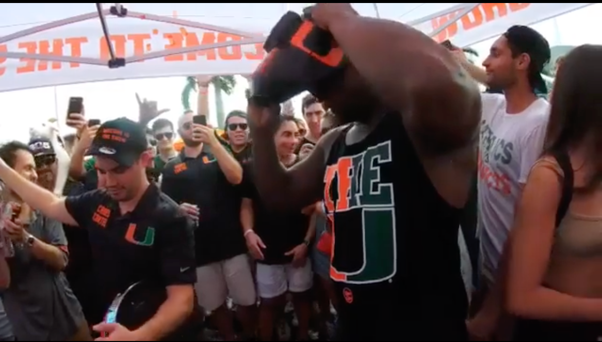 DJ Williams Smashes the Canes Cartel FSU Clock