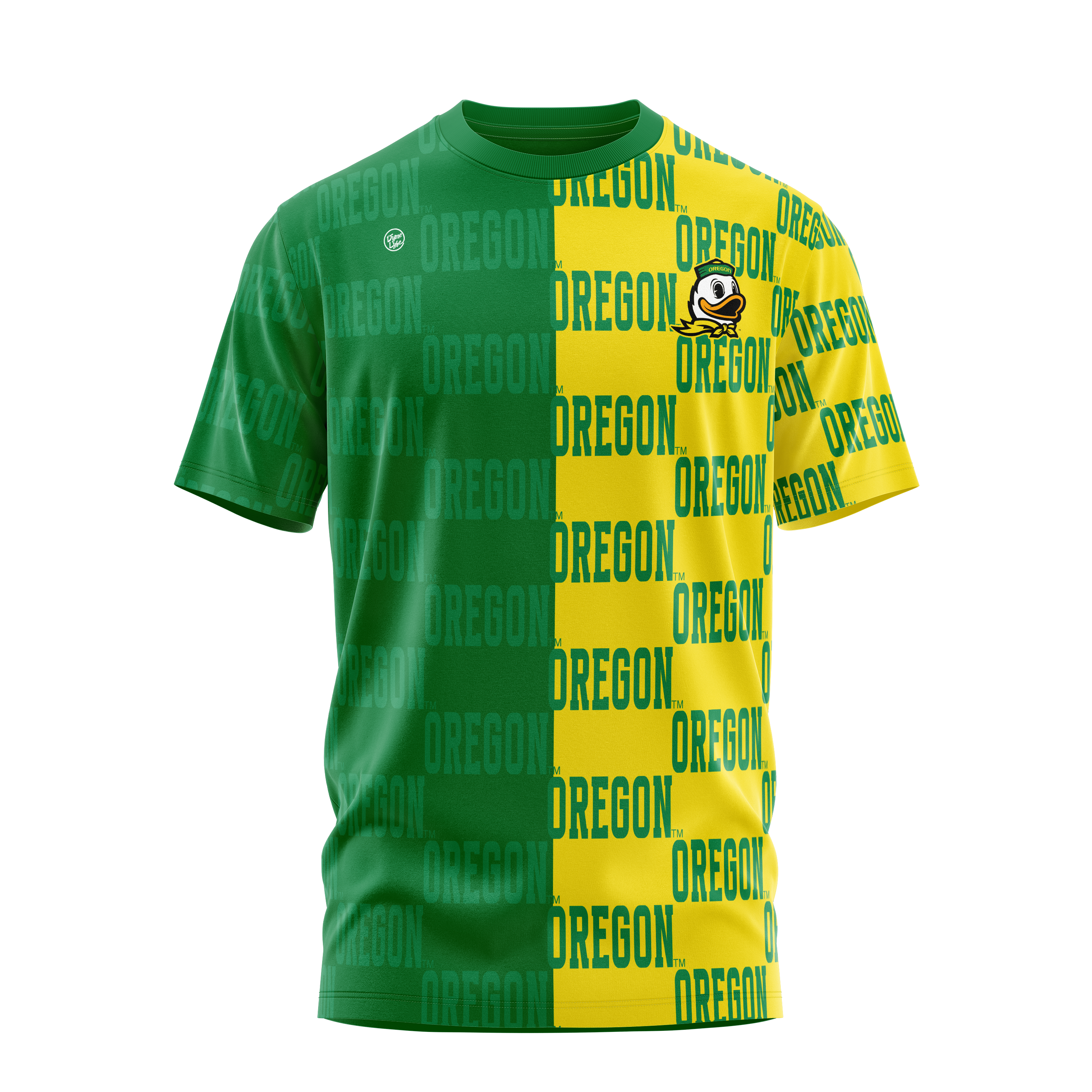 Oregon Ducks Men's Checkered Tee