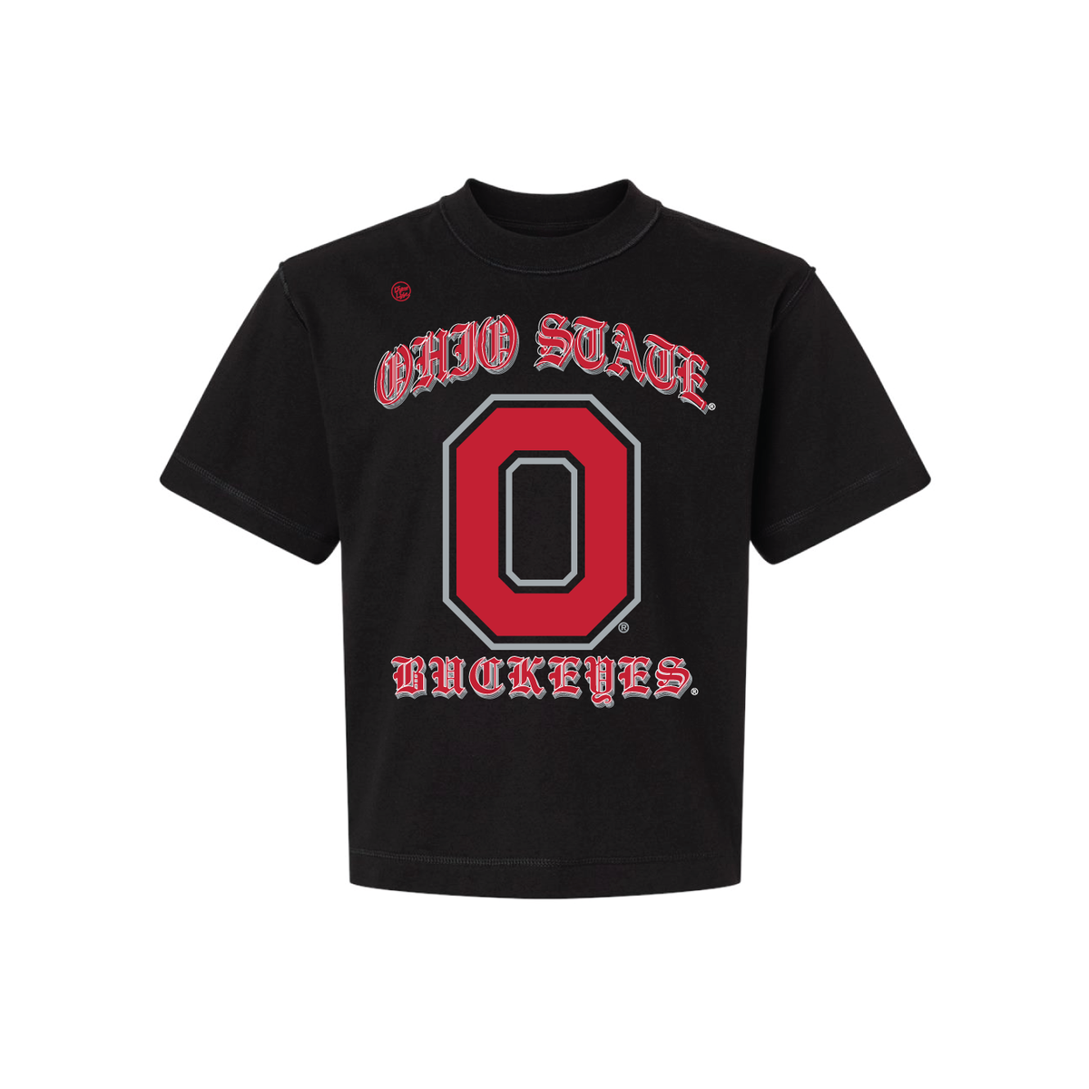 Ohio State Buckeyes Men's Mascot Old English Tee - Black