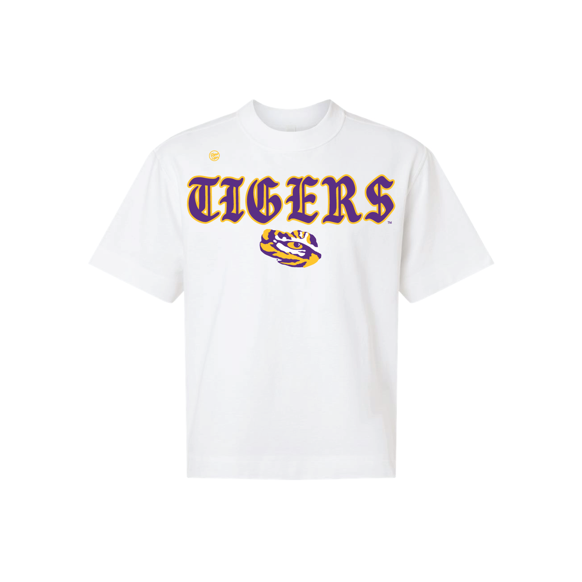 LSU Tigers Men's Old English Tee - White