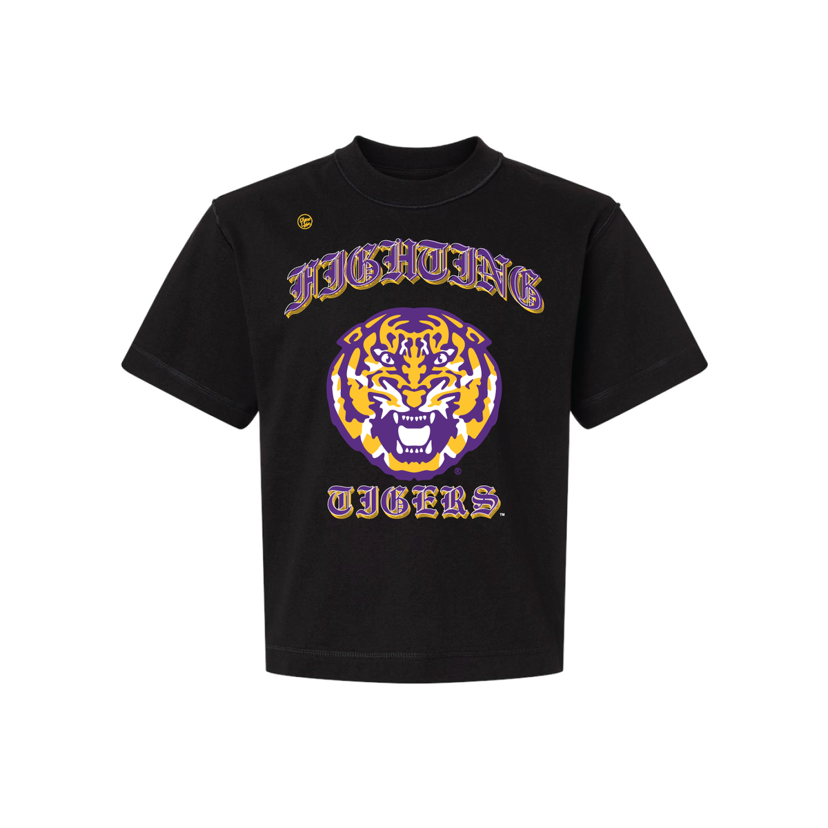 LSU Tigers Men's Mascot Old English Tee - Black