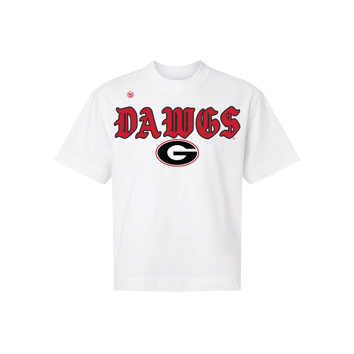 Georgia Bulldogs Men's Old English Tee - White