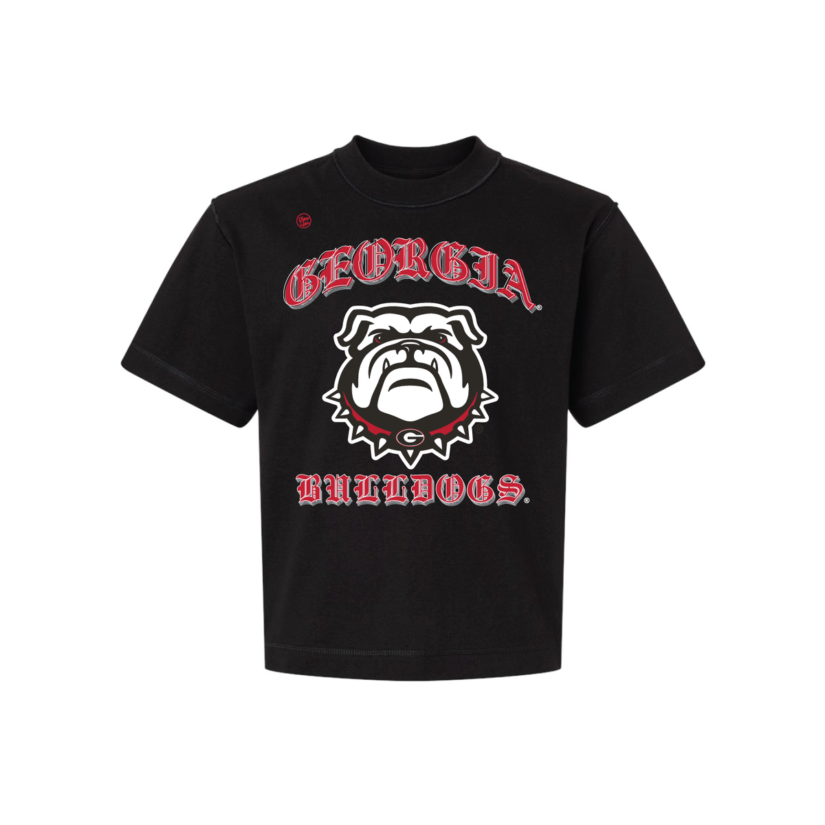 Georgia Bulldogs Men's Mascot Old English Tee - Black