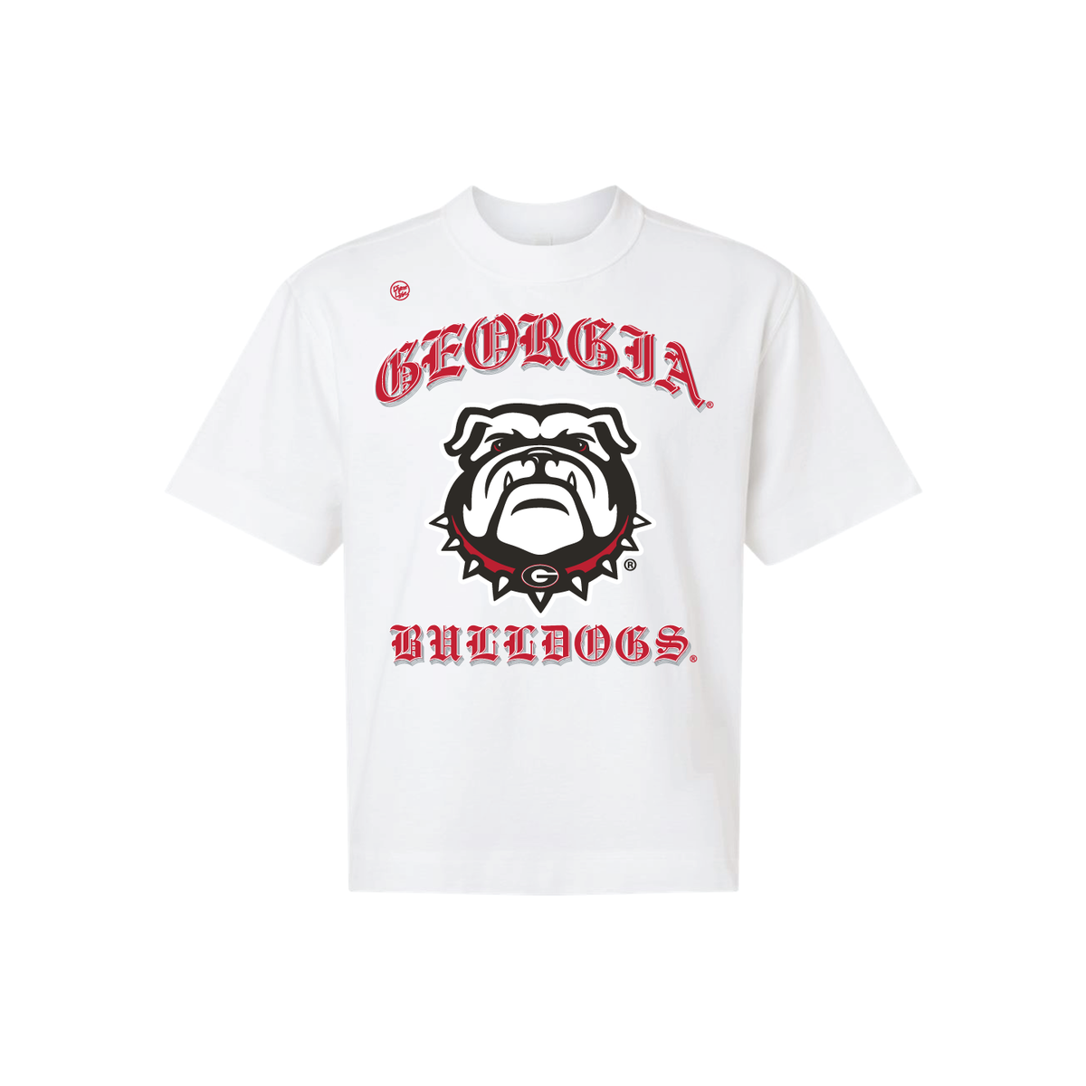 Georgia Bulldogs Men's Mascot Old English Tee - White
