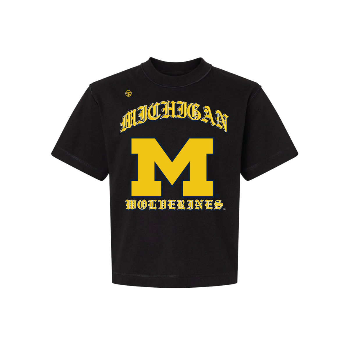 Michigan Wolverines Men's Mascot Old English Tee - Black