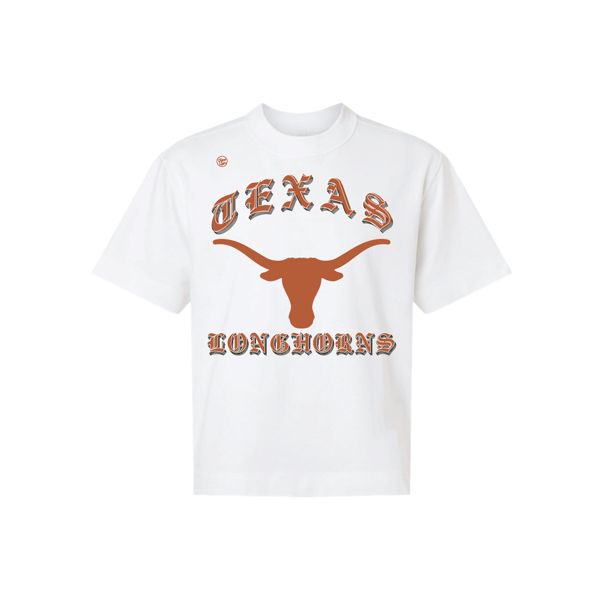 Texas Longhorns Men's Mascot Old English Tee - White