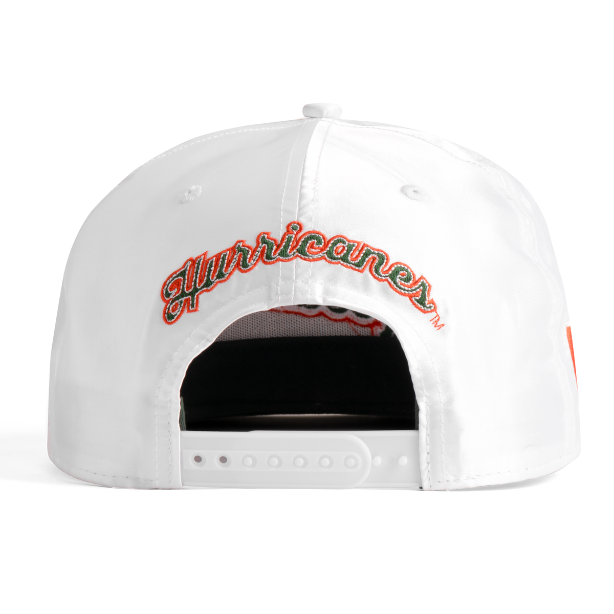 Miami Hurricanes White Satin Snapback