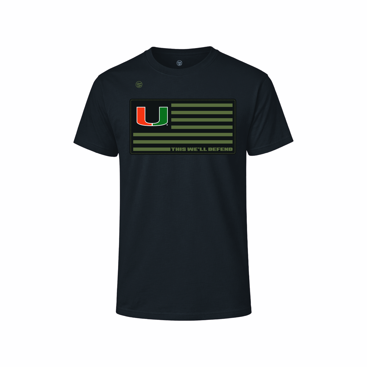 Miami Hurricanes Men's Defend Tee - Black