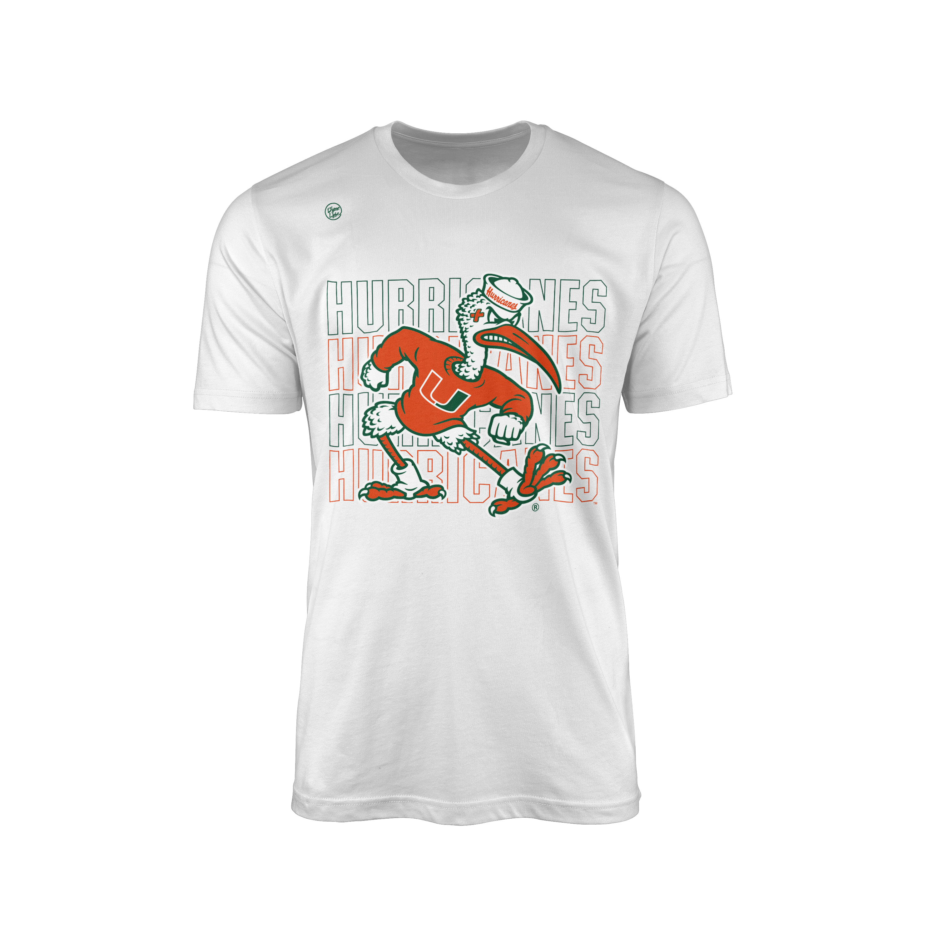 Miami Hurricanes Men's Stacked Tee