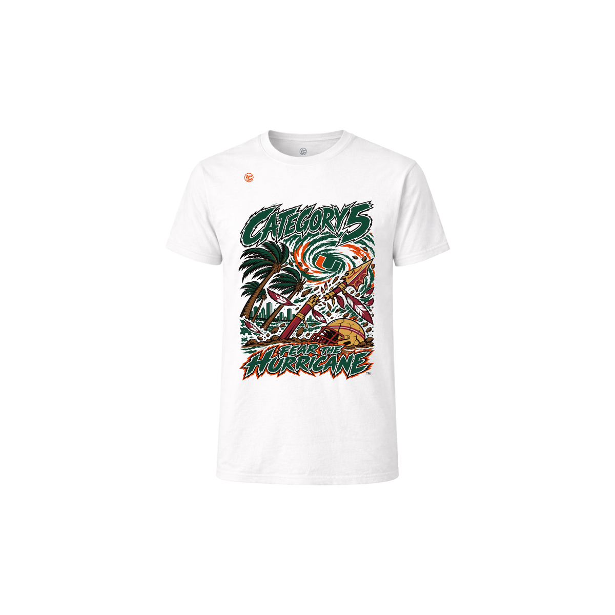 Miami Hurricanes Youth Category 5 Rivalry Tee