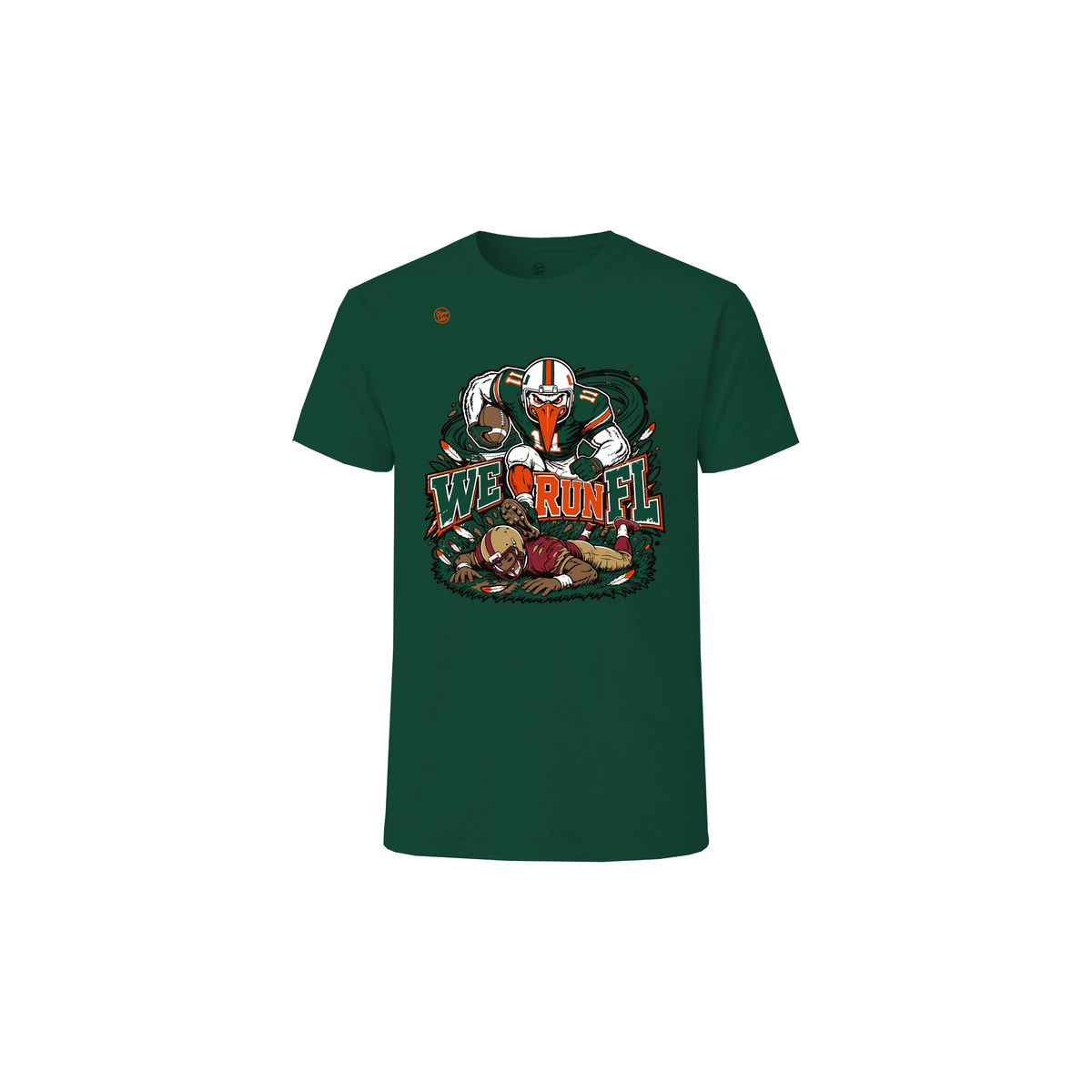 Miami Hurricanes Youth We Run FL Rivalry Tee