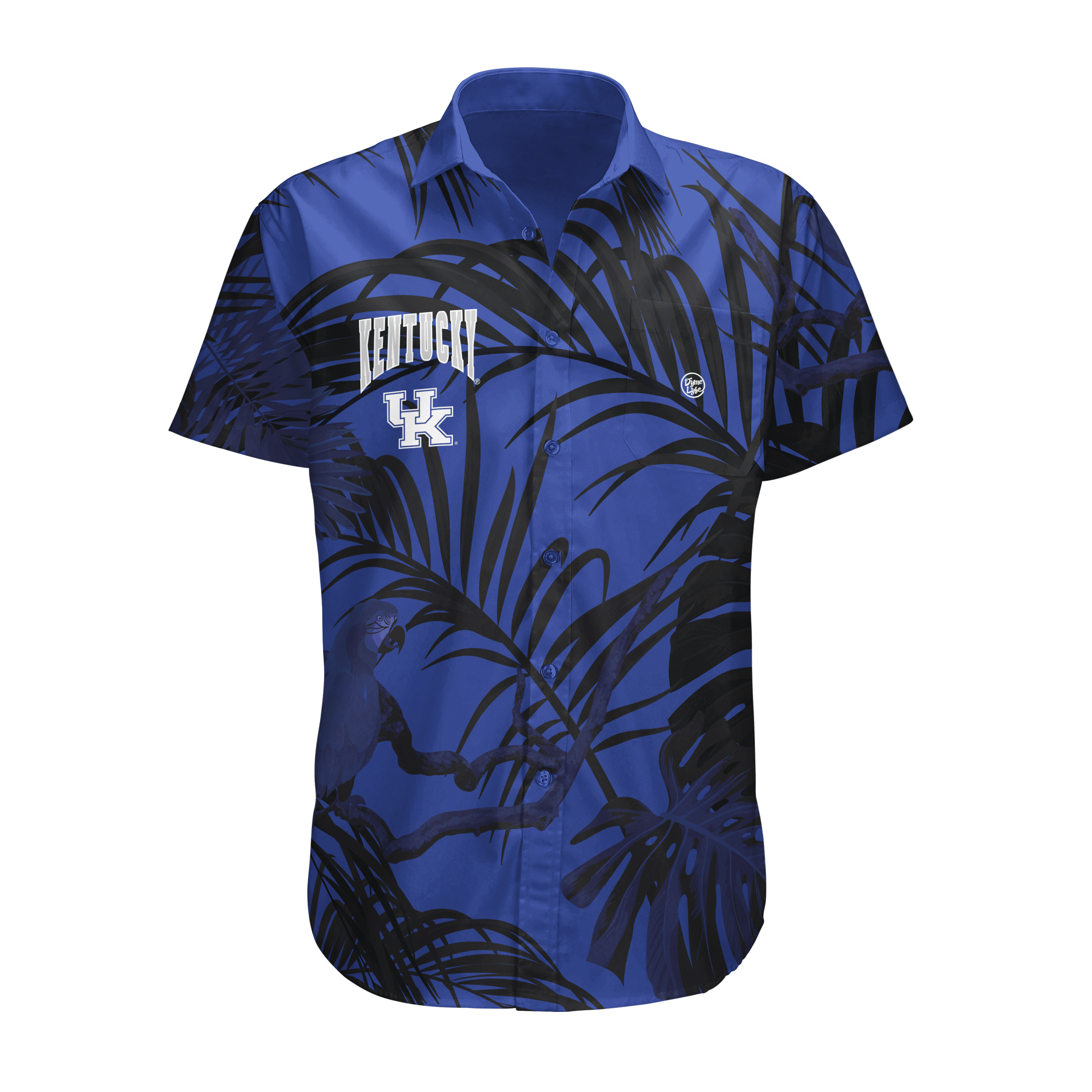 Kentucky Wildcats Men’s Midnight Palm Button Up