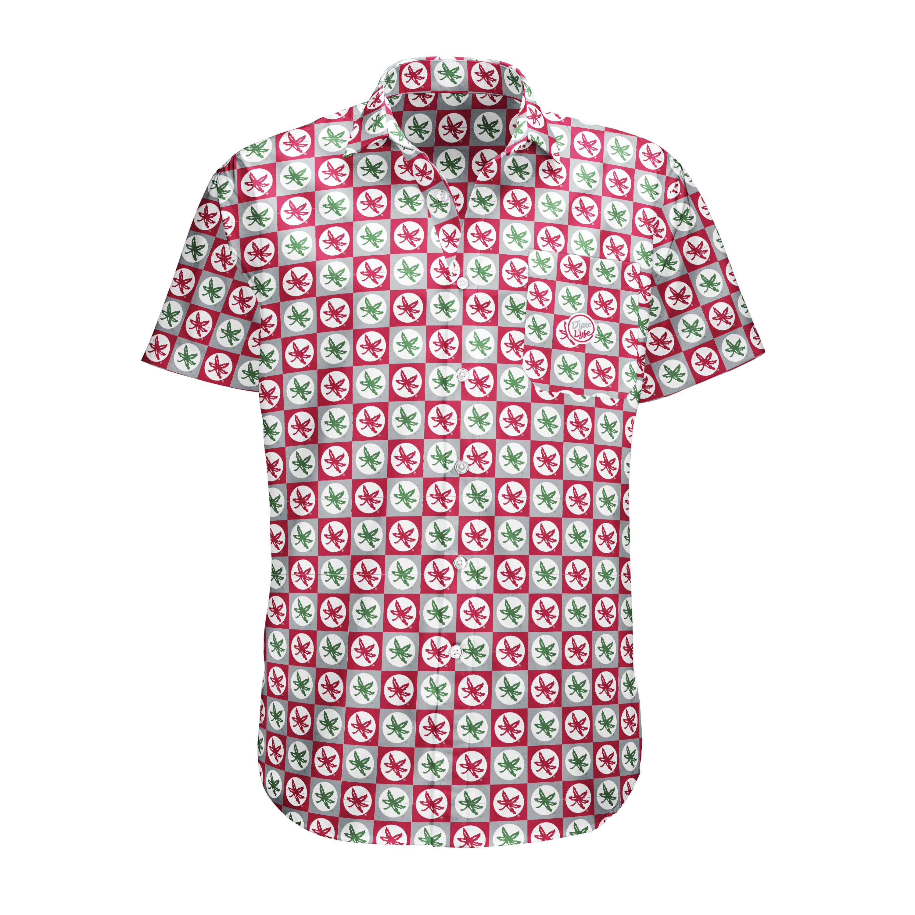 Ohio State Buckeyes Men’s Logo Block Button Up