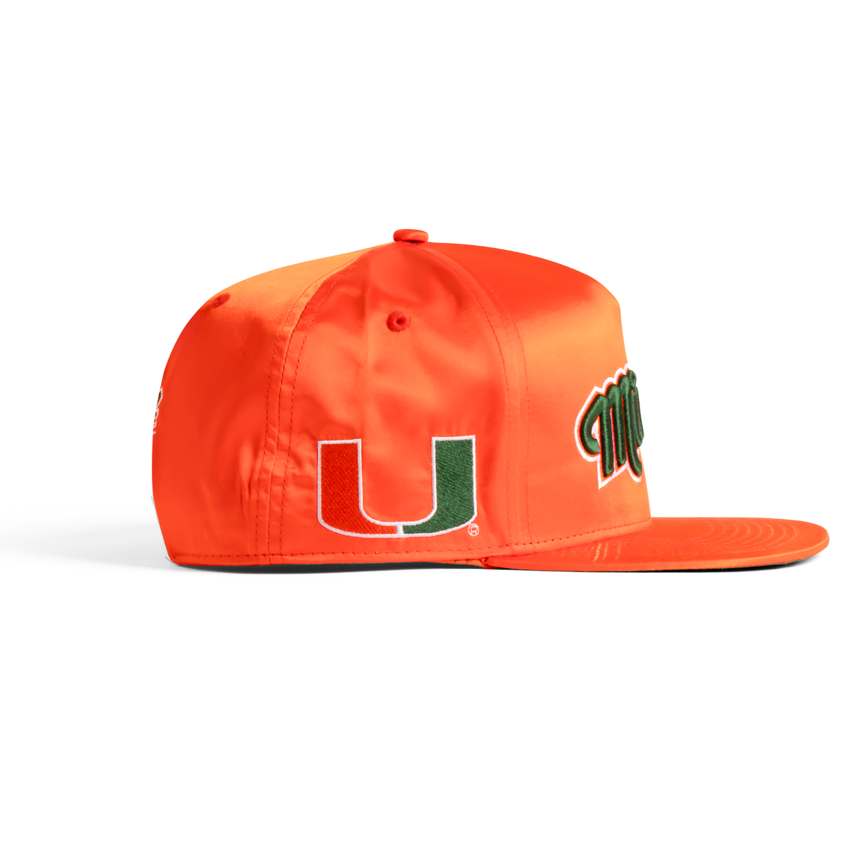 Miami Hurricanes Orange Satin Snapback