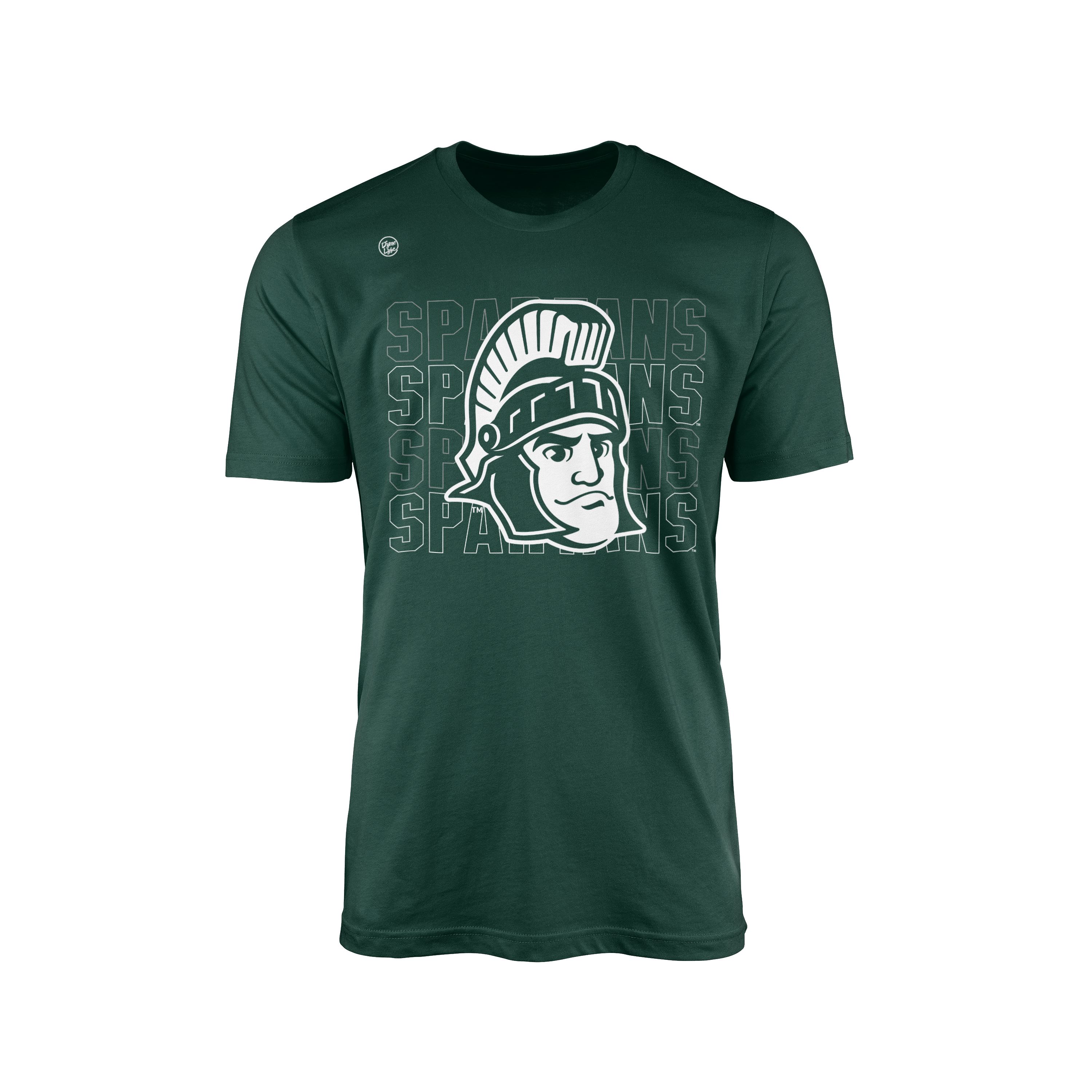 Michigan State Spartans Men's Stacked Tee