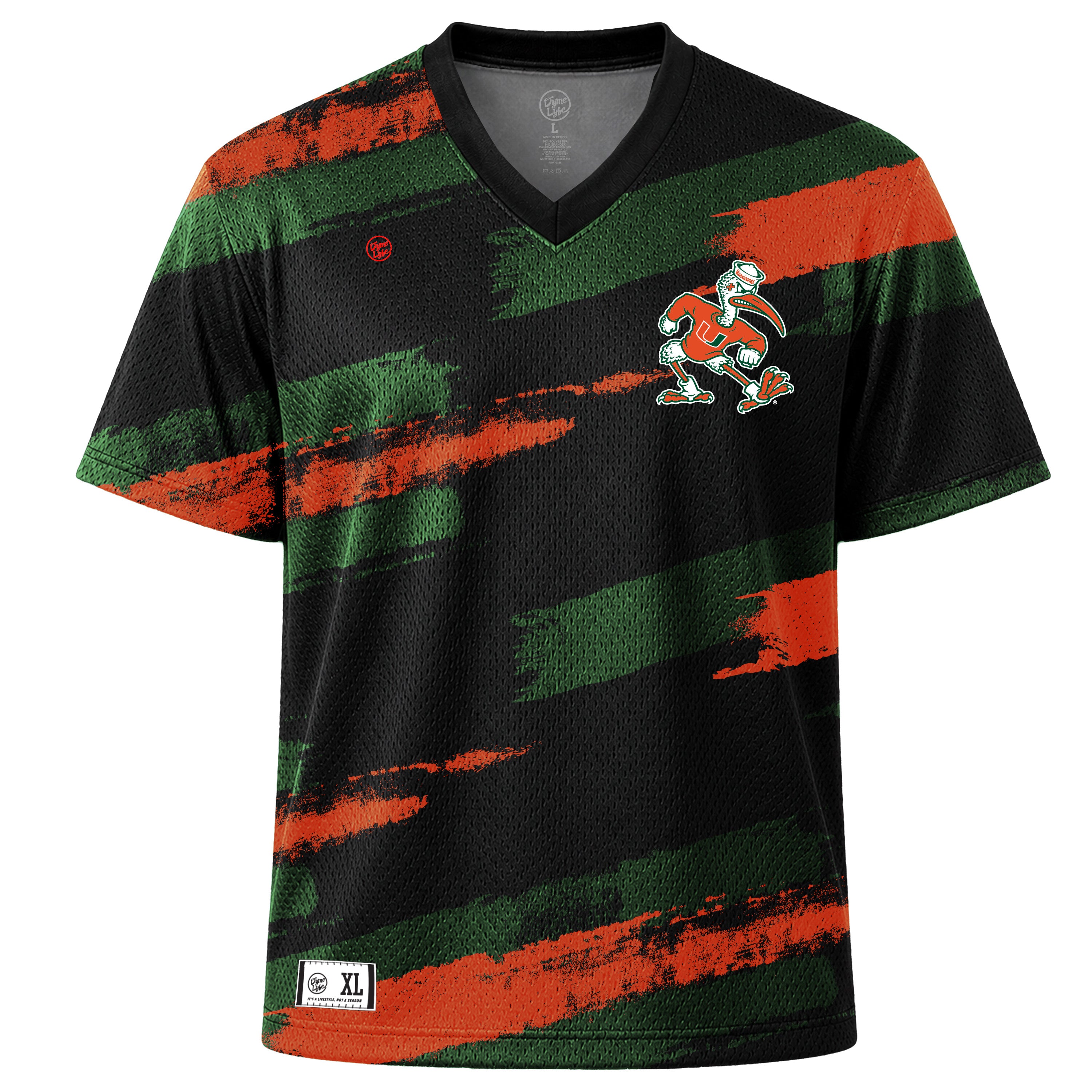Miami Hurricanes Men's Sublimated 90s Mesh Jersey
