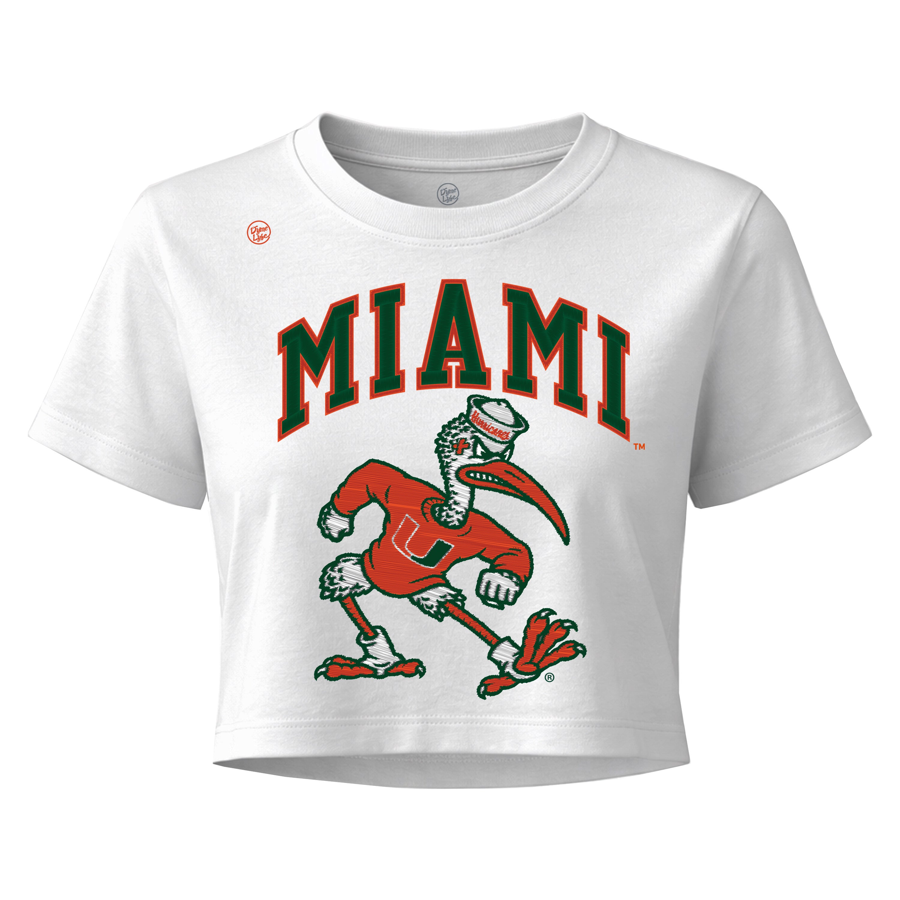 Miami Hurricanes Women's Miami Sebastian Stitch Crop Top