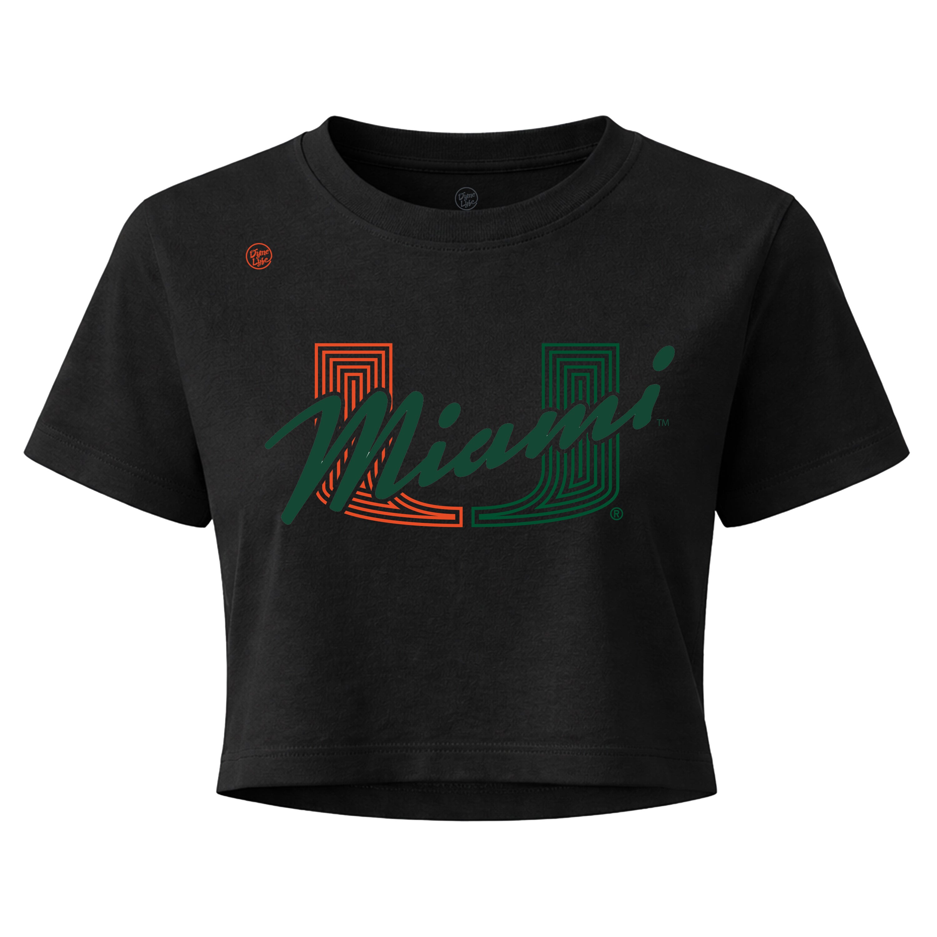 Miami Hurricanes Women's Miami Vice Script Crop Top