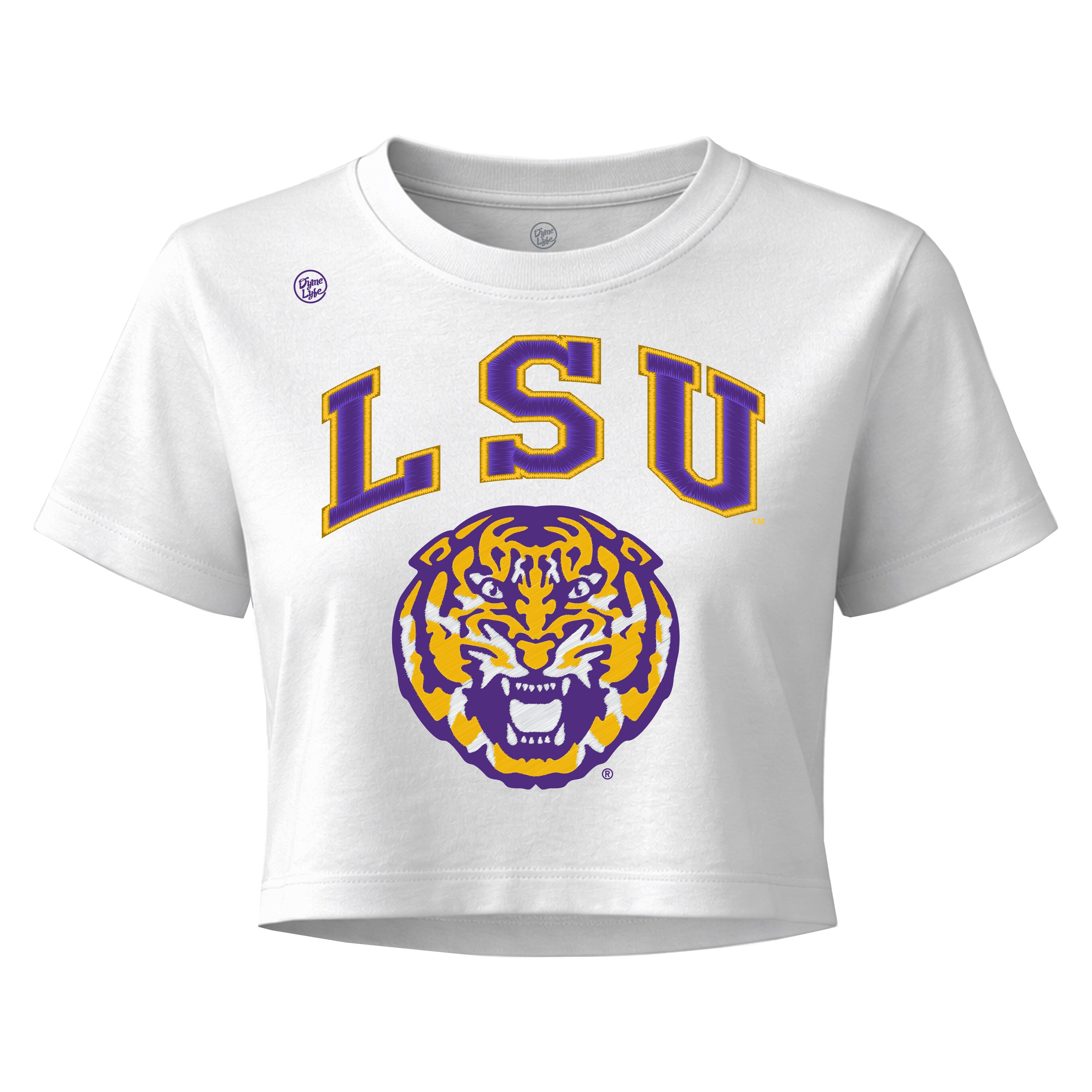 LSU Tigers Women's Vintage Arch Crop Top