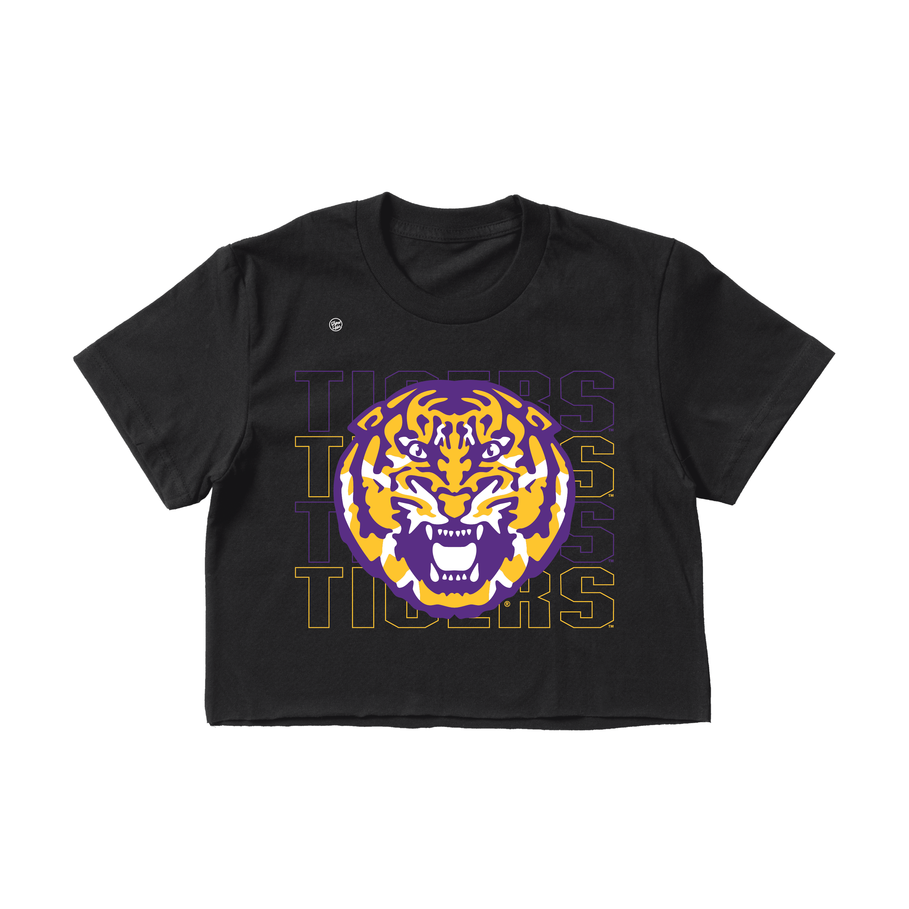 LSU Tigers Women's Stacked Crop