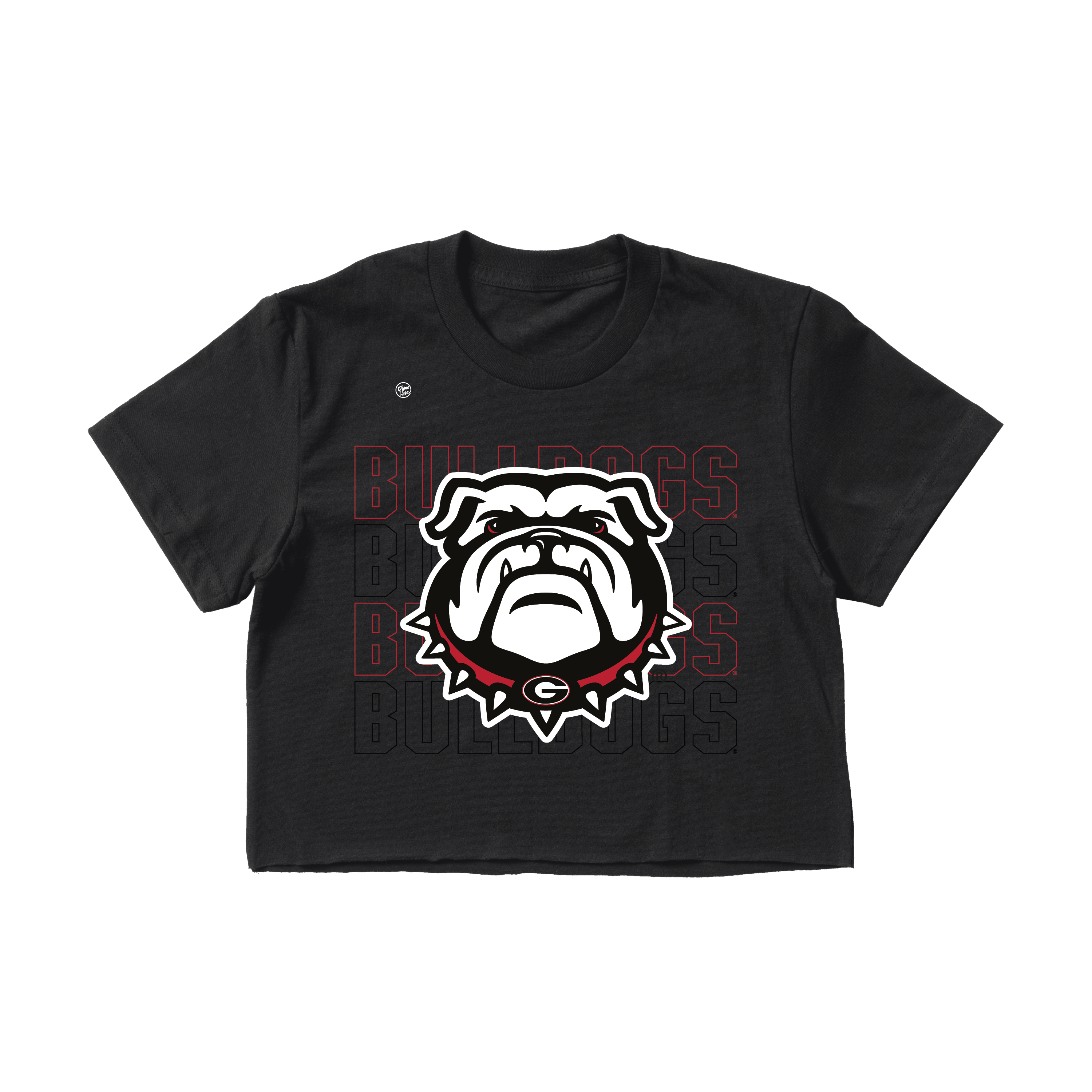 Georgia Bulldogs Women's Stacked Crop