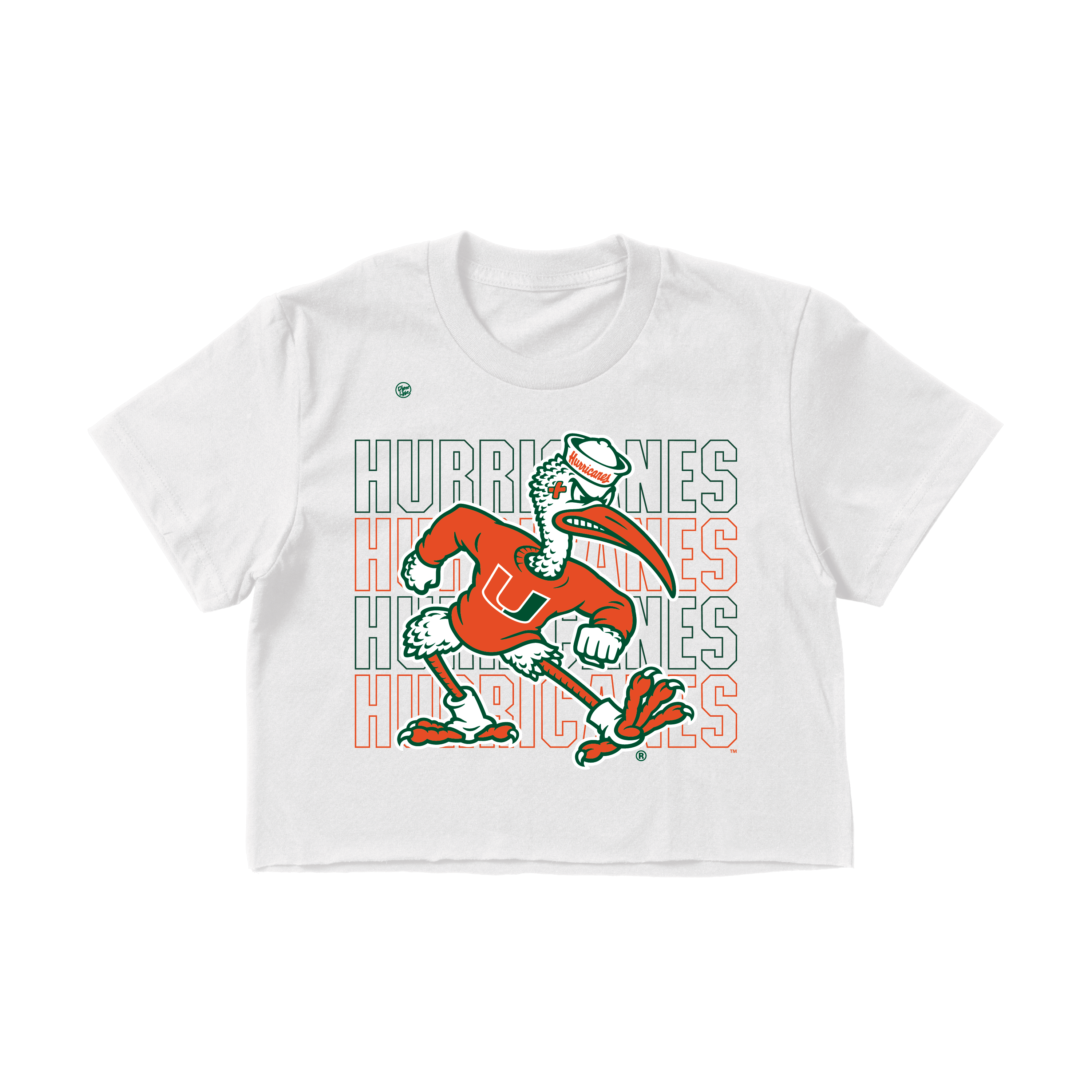 Miami Hurricanes Women's Stacked Crop