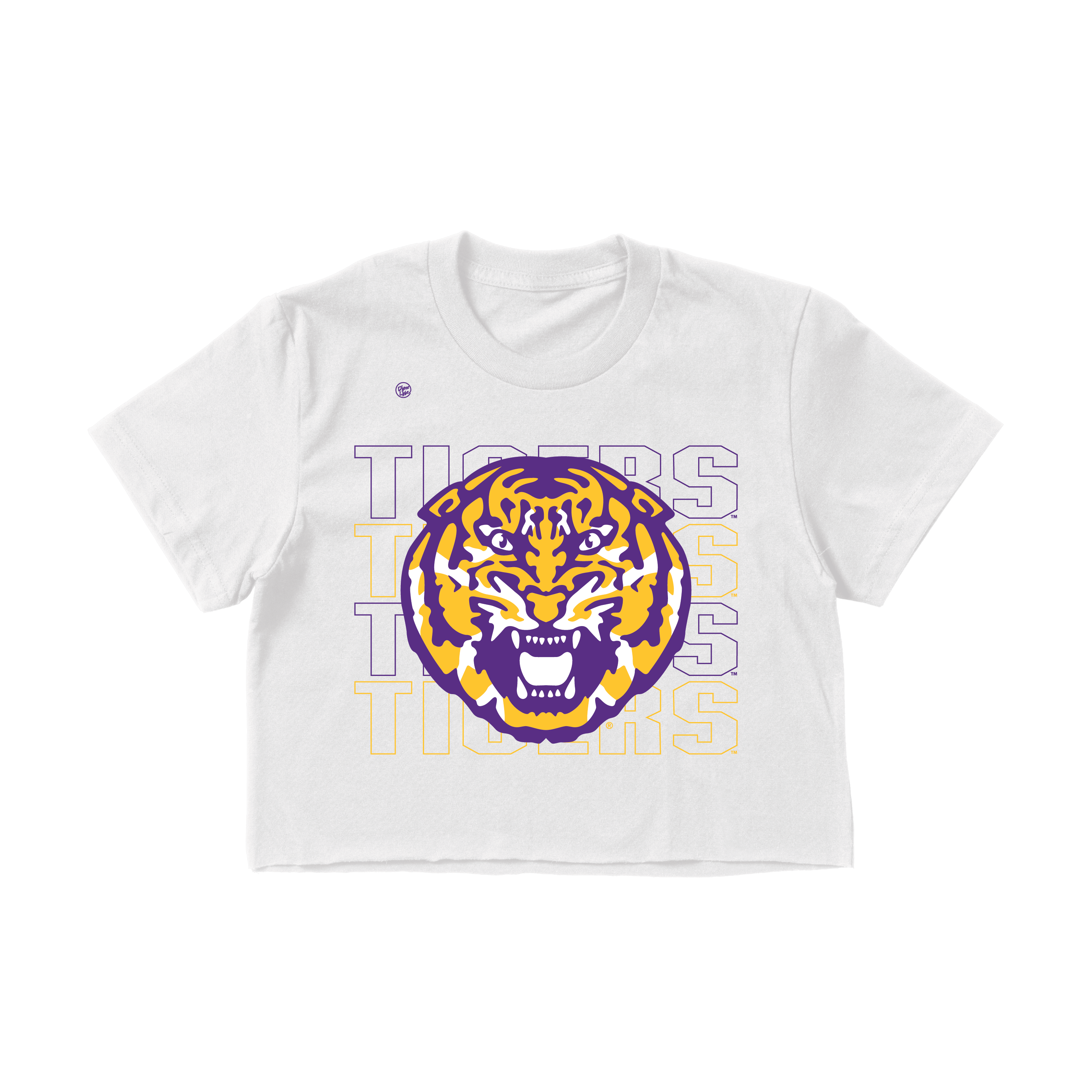 LSU Tigers Women's Stacked Crop