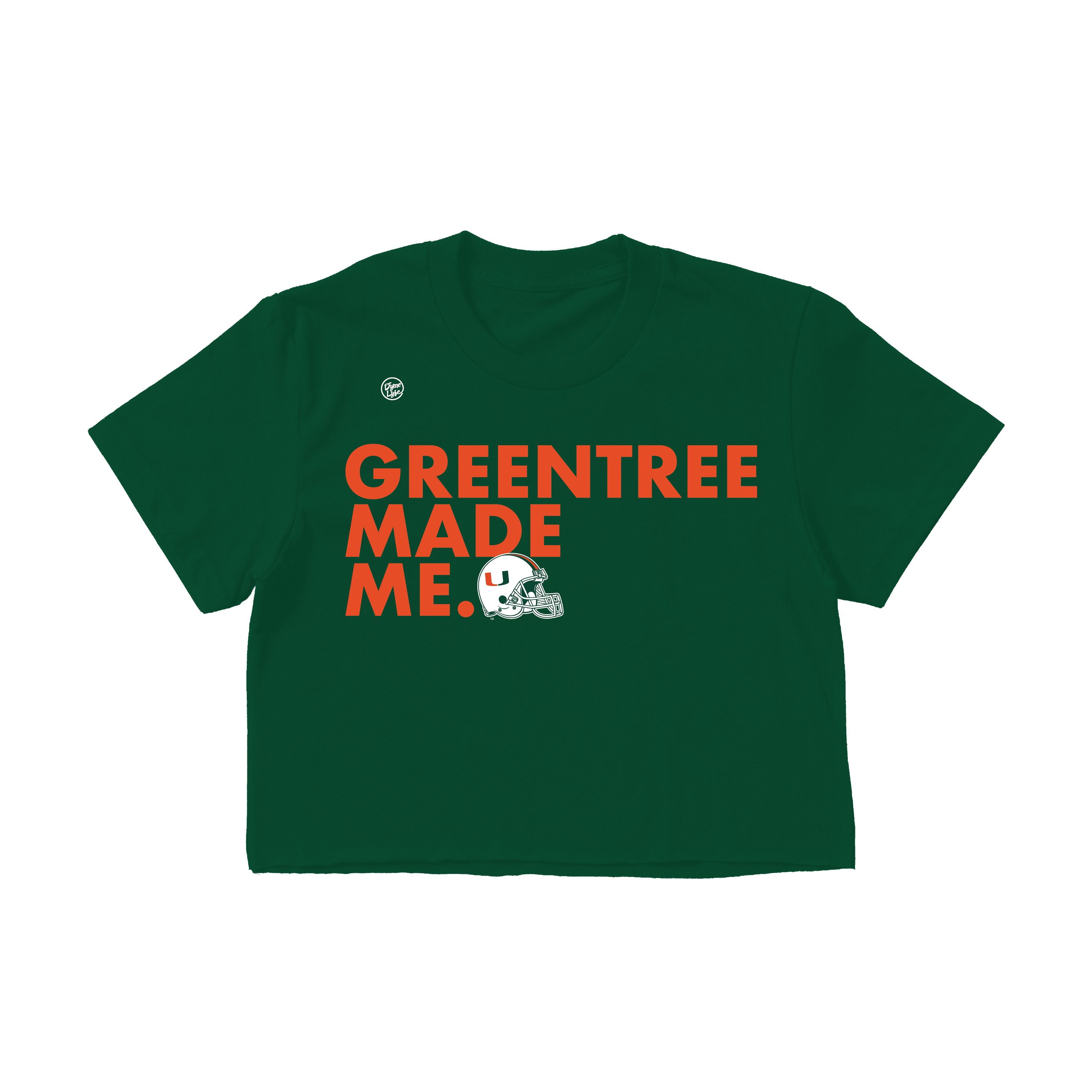 Miami Hurricanes Women's Greentree Made Me Crop