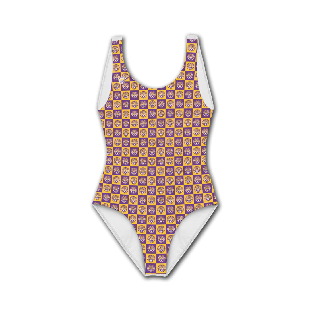 LSU Tigers Women’s Logo Block Swimsuit