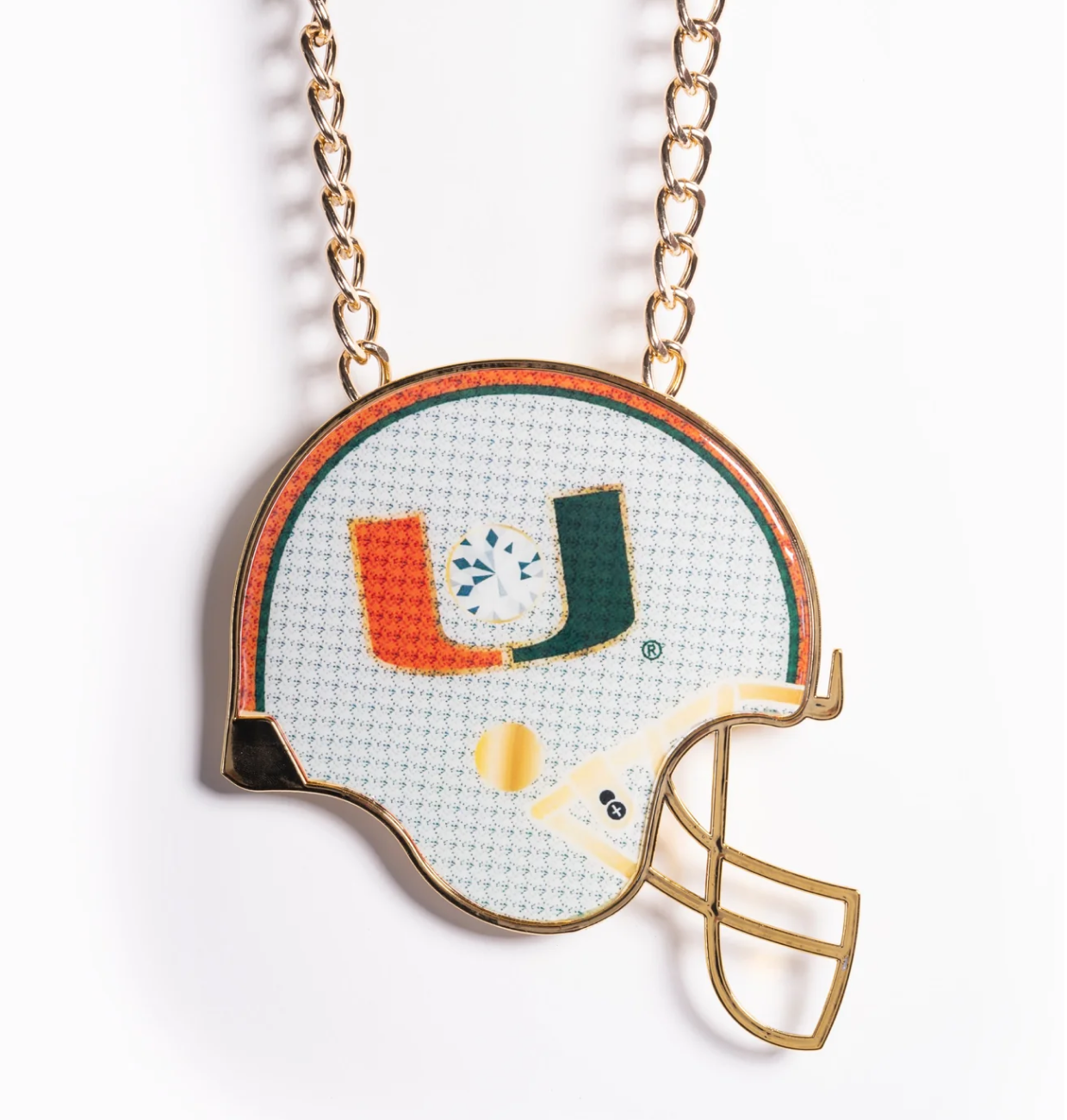 Miami Hurricanes TC5 Helmet Turnover Plastic Chain