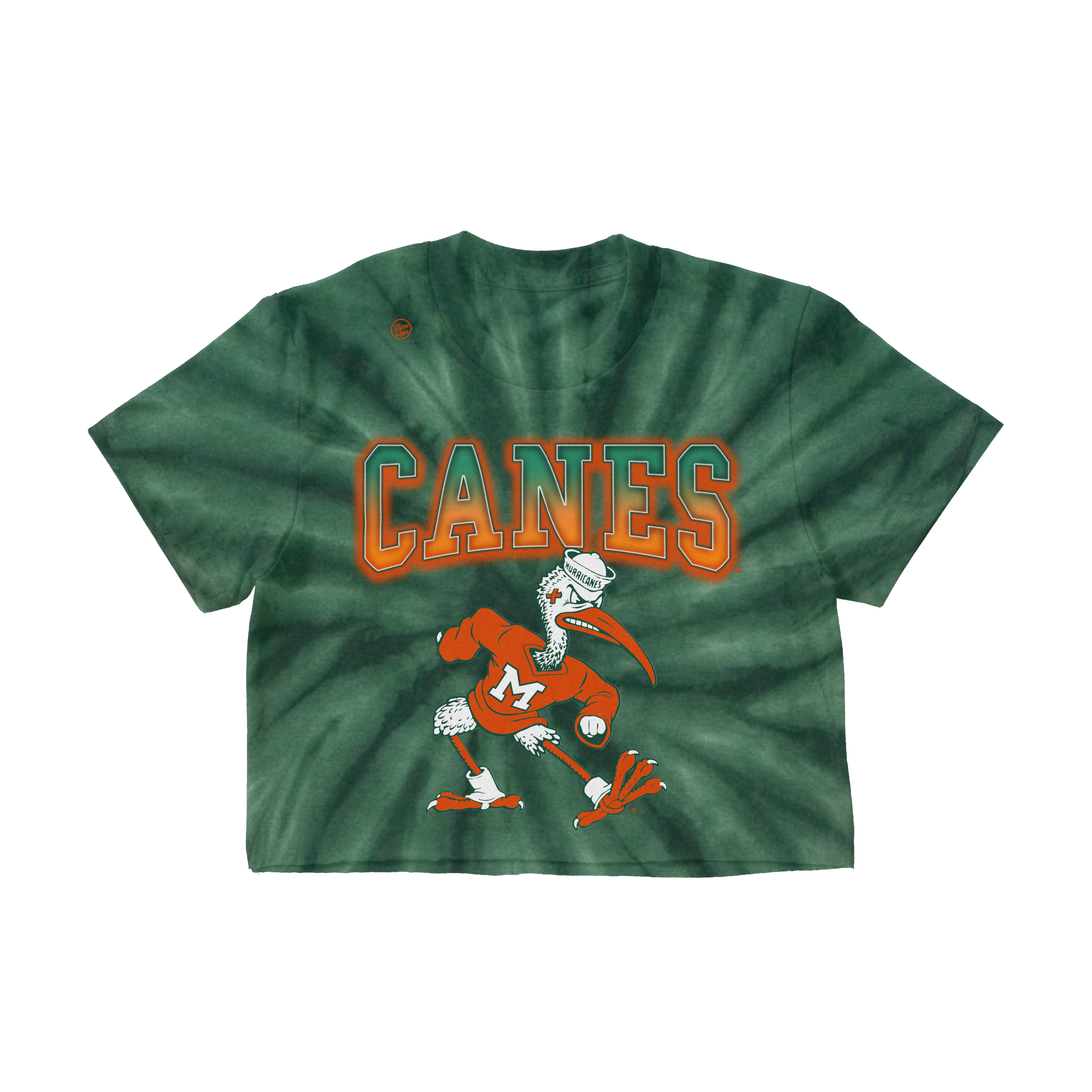 Miami Hurricanes Women’s Tie Dye Team Crop Top