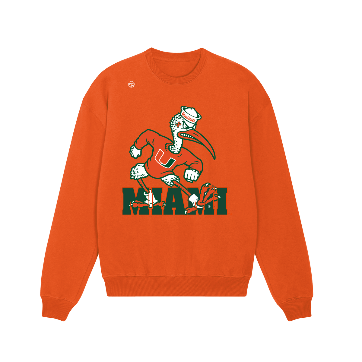 Miami Hurricanes Men's In The Box Crewneck Sweatshirt - Orange