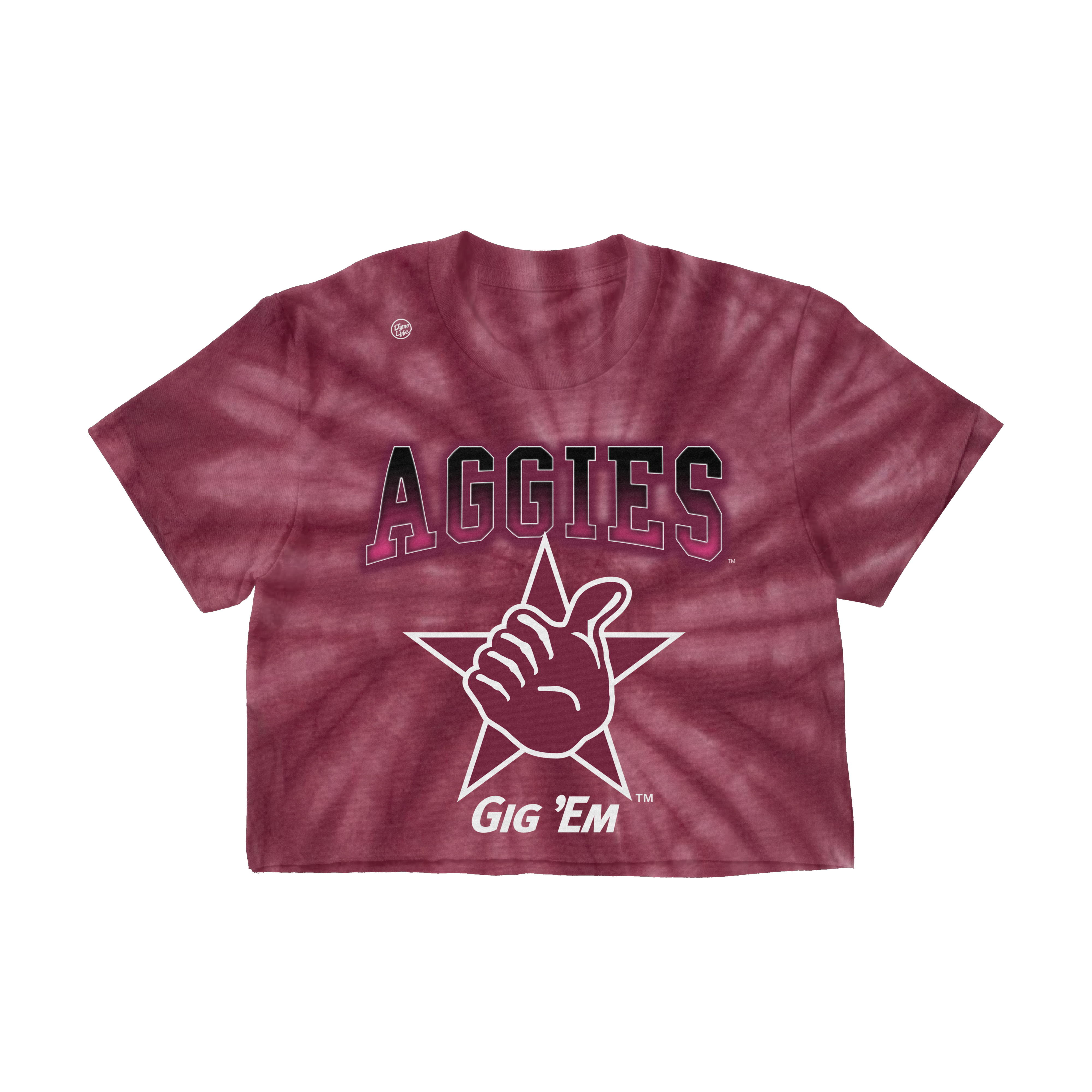 Texas A&M Aggies Women’s Tie Dye Team Crop Top