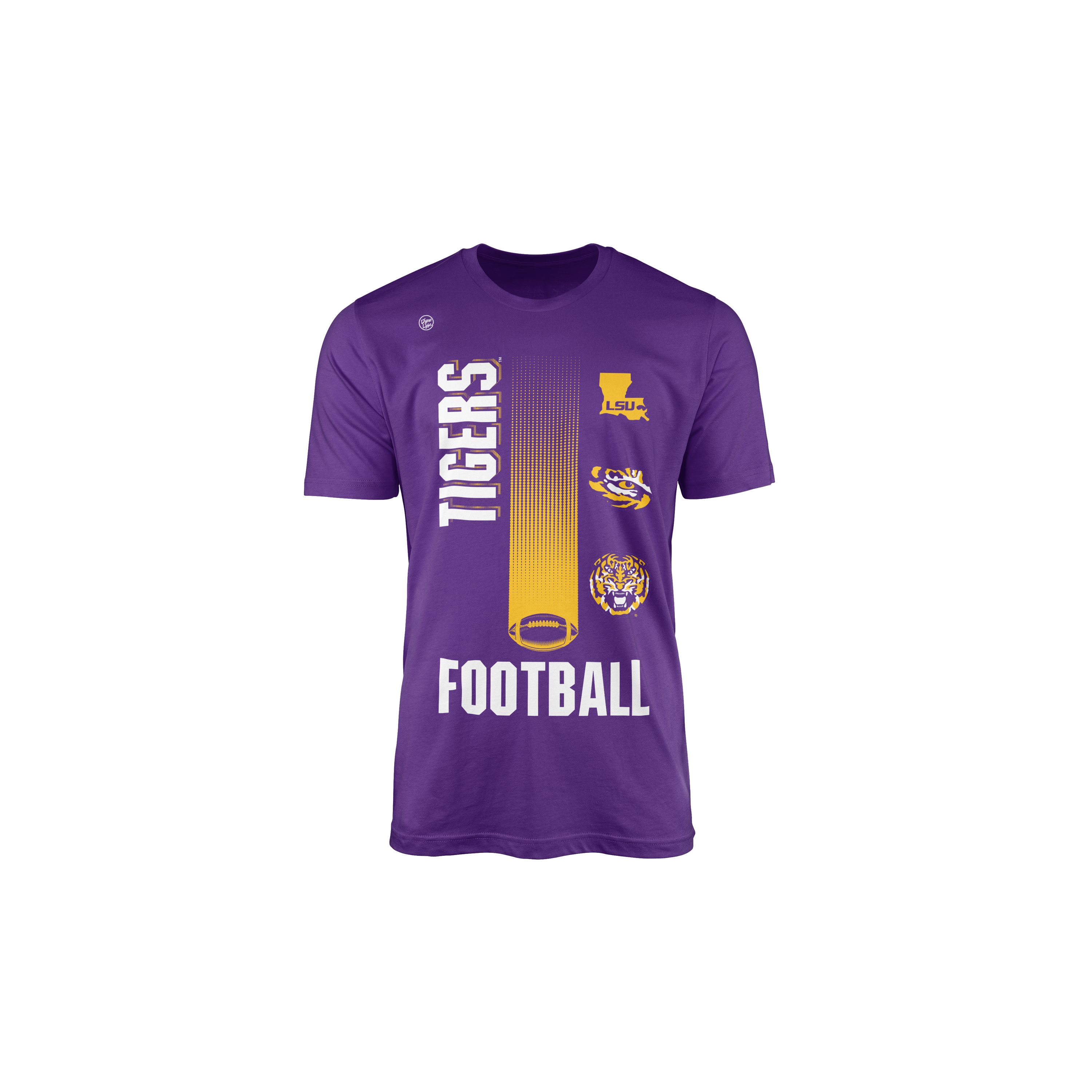 Lsu Tigers Youth Football Logo Tee
