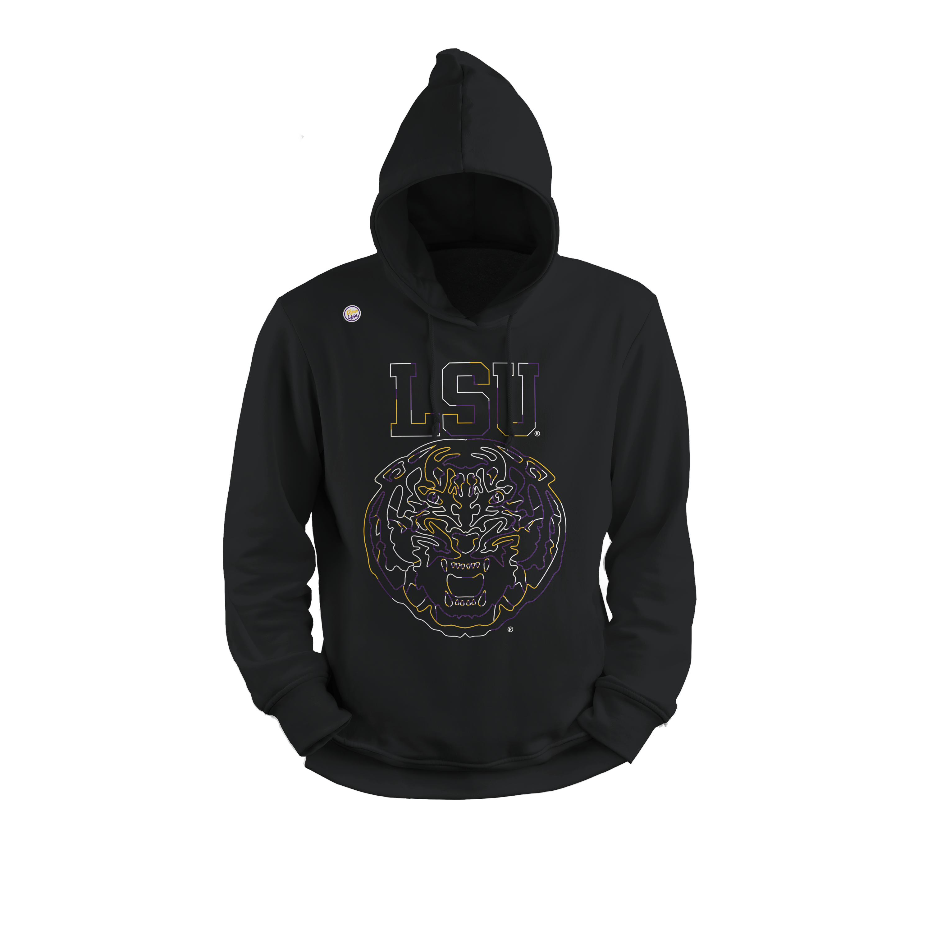 LSU Tigers Men's Sketch Hoodie