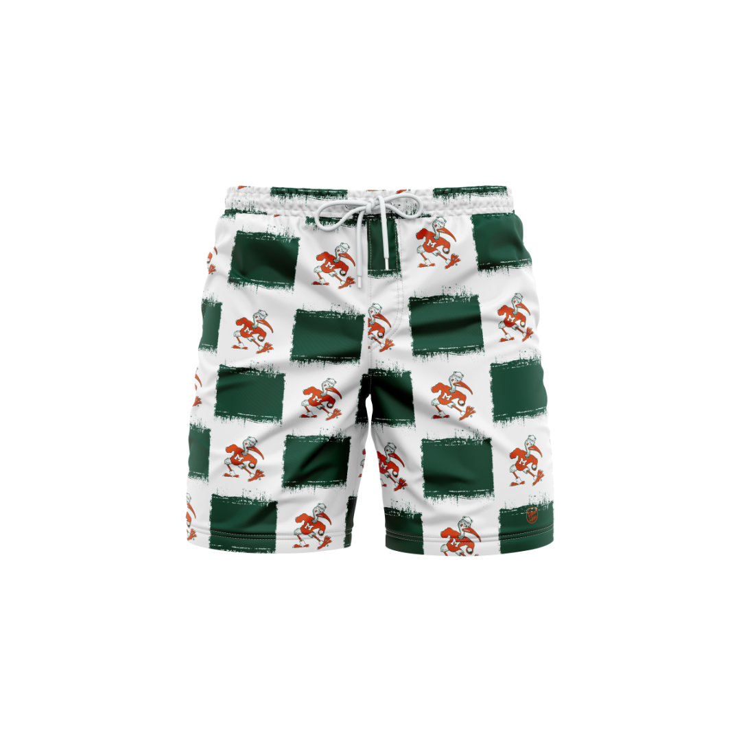 Miami Hurricanes Men's Big Block Trunks