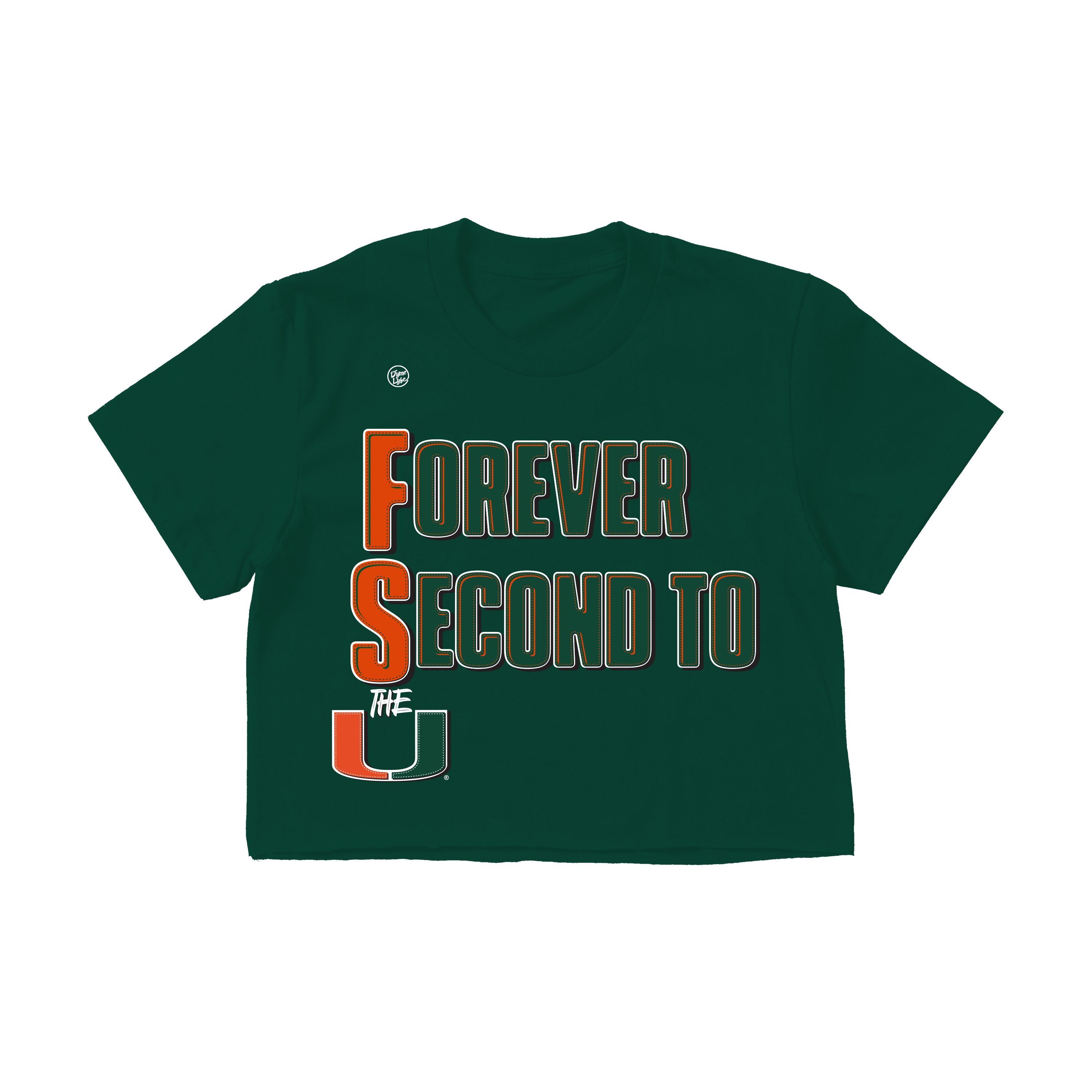 Miami Hurricanes Women's Forever Second To Us Crop