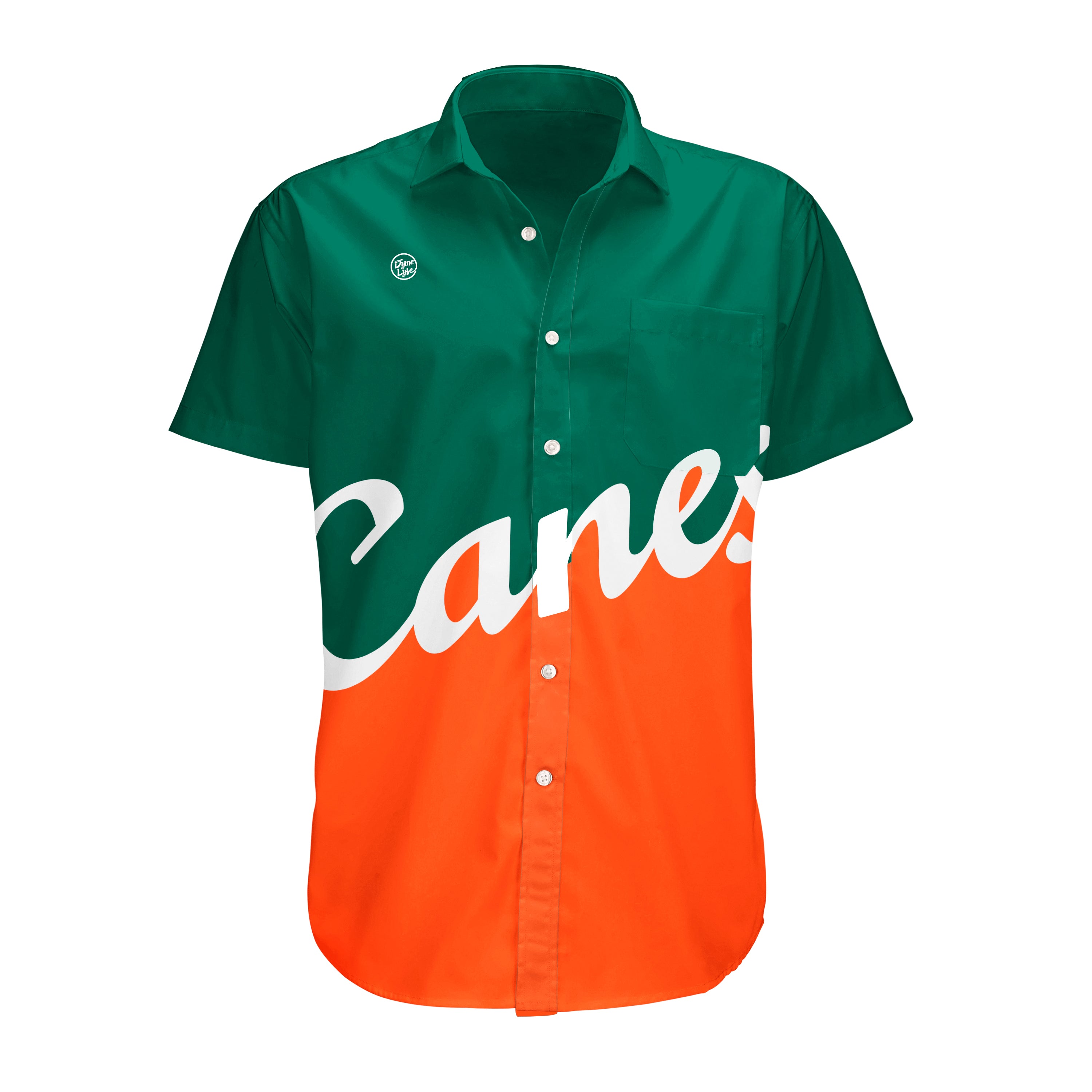 Miami Hurricanes Men’s Canes Button Up