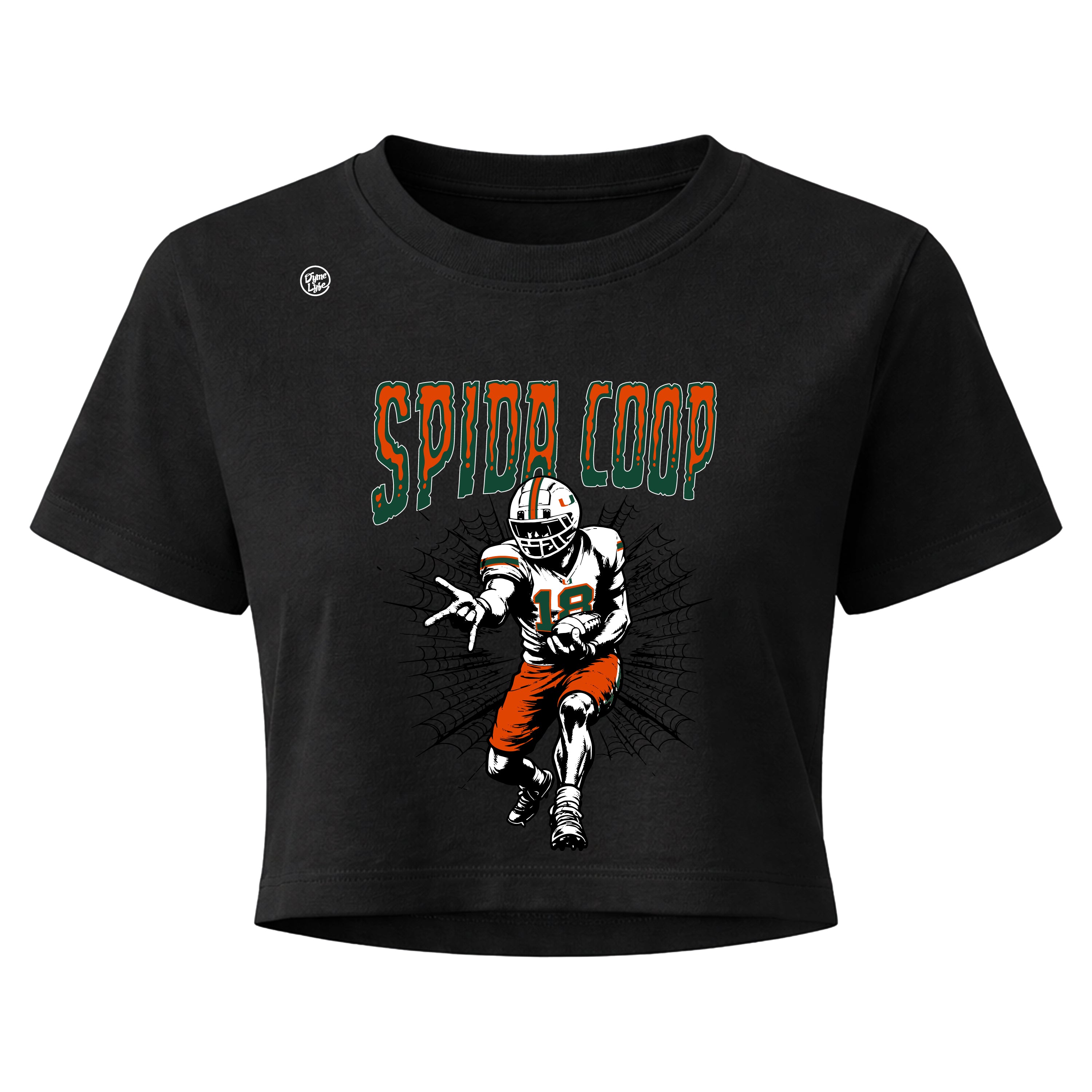 Miami Hurricanes Women's Spider Coop Crop Top