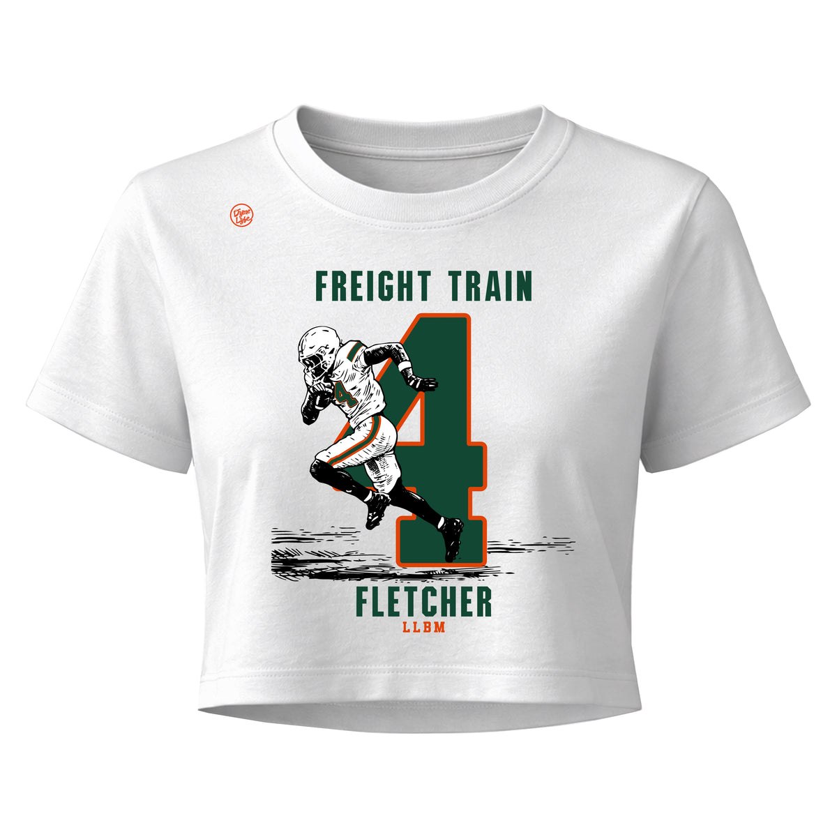 Miami Hurricanes Women's Freight Train Fletcher Crop Top