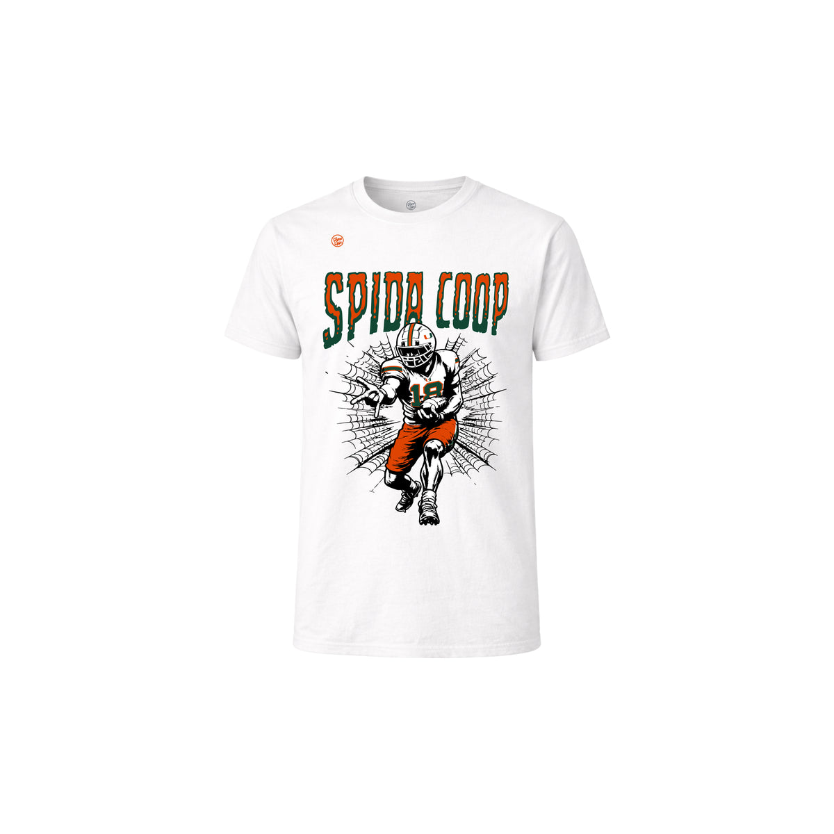 Miami Hurricanes Youth Spider Coop Tee