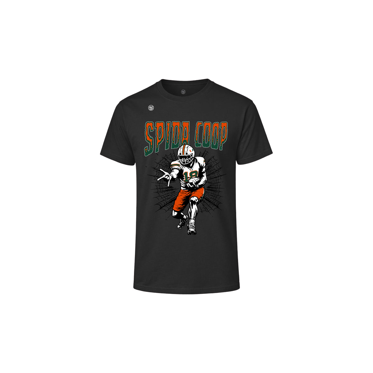 Miami Hurricanes Youth Spider Coop Tee