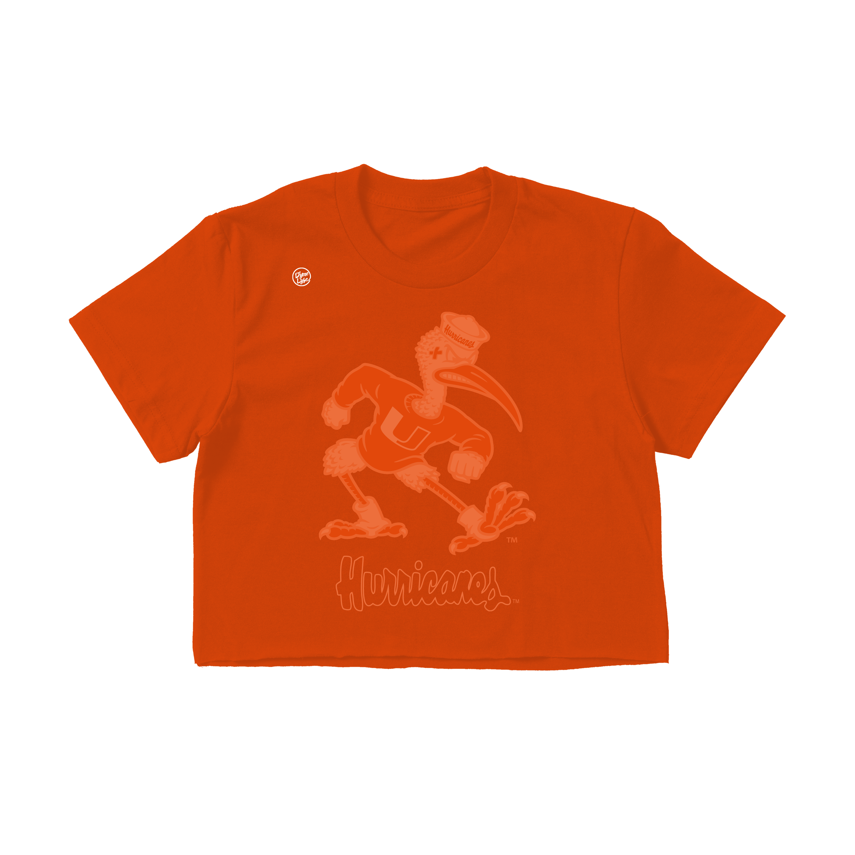 Miami Hurricanes Women's  Monotone Crop