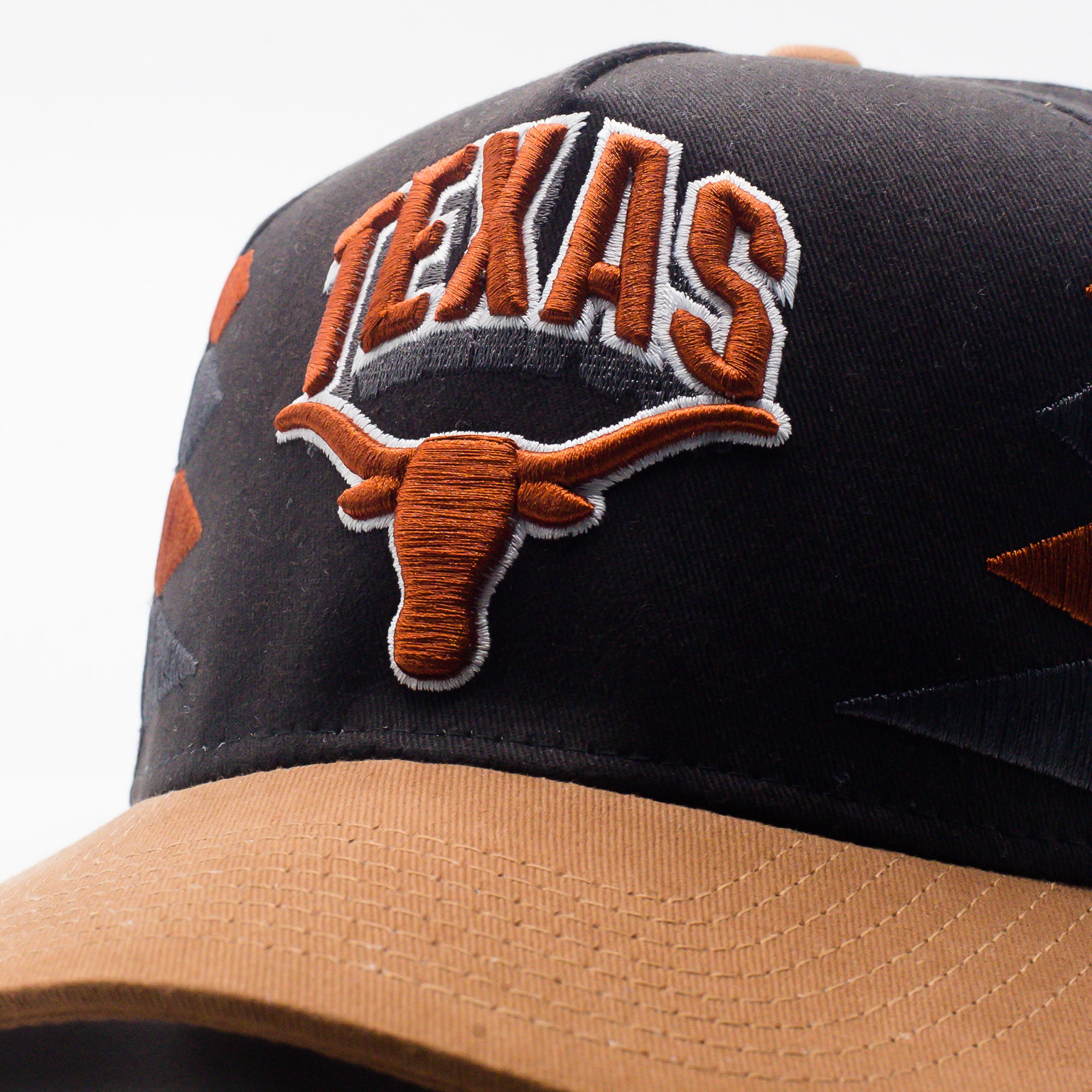 Texas Longhorns Black Retro Snapback