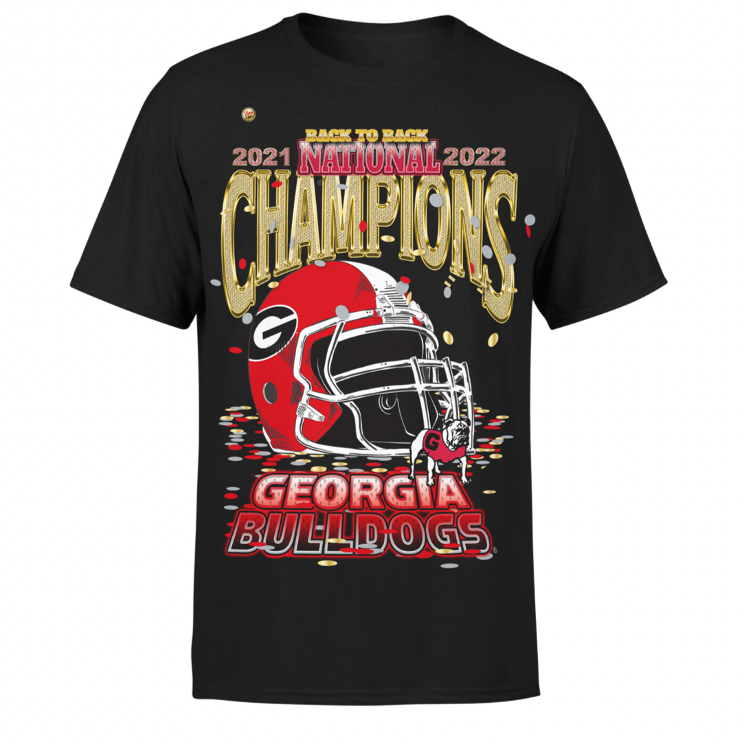 Georgia Bulldogs National Champs Back 2 Back Tee