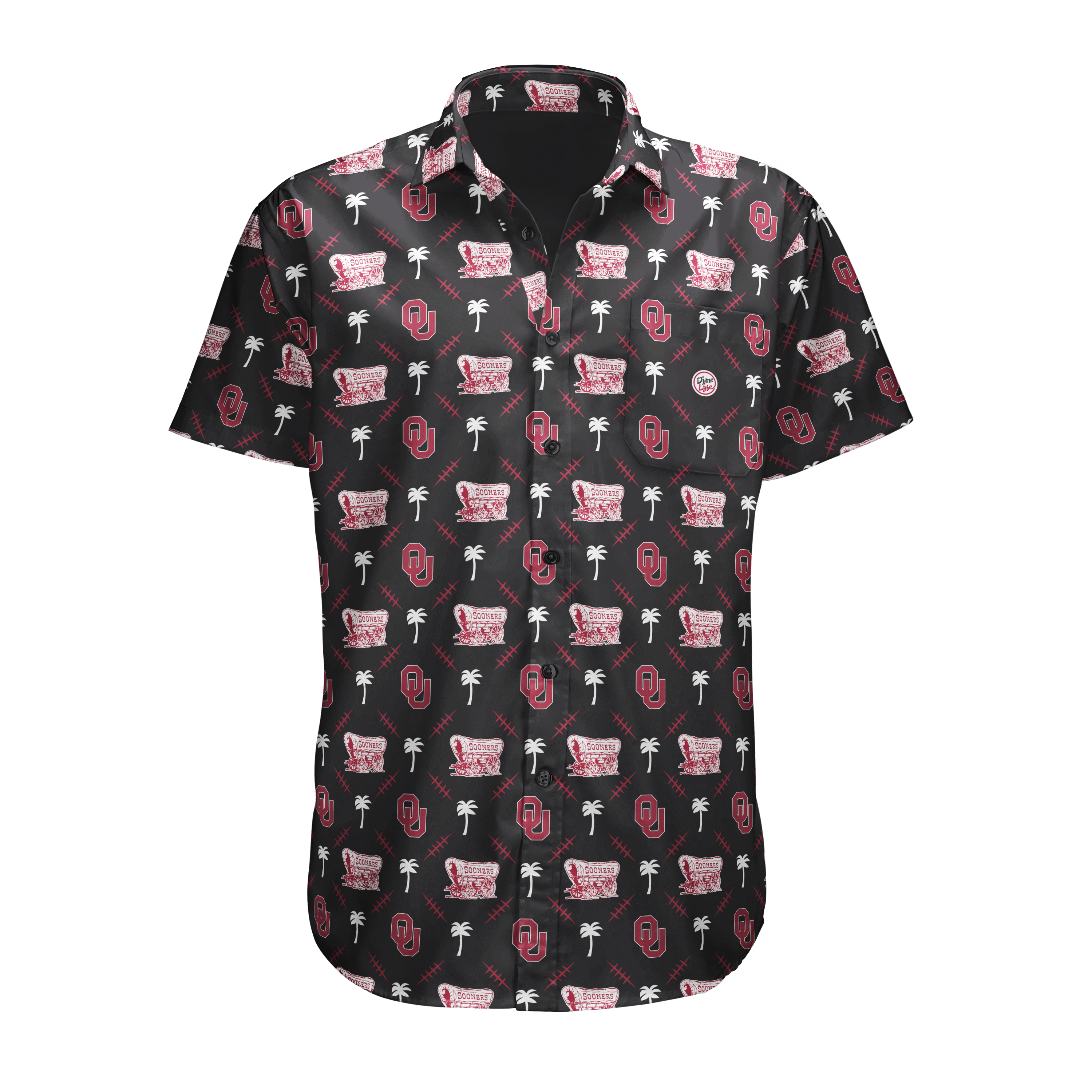 oklahoma sooners dress shirt Cutter & Buck Oklahoma Sooners Easy Care Stretch Oxford Stripe Mens Big & Tall Long Sleeve Button Down Shirt in Charcoal