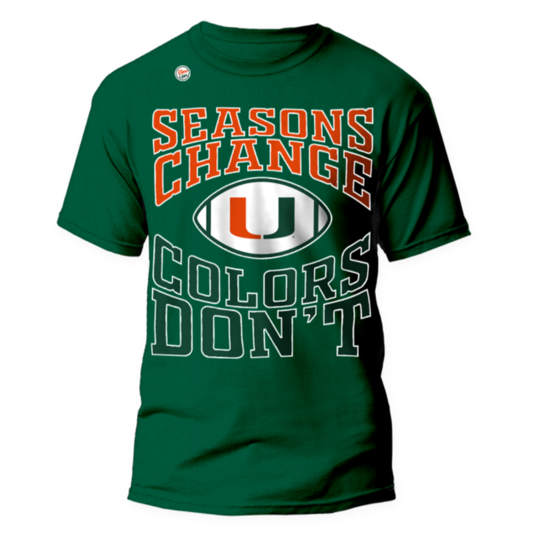 Miami Hurricanes Men's Green Loyalty Tee
