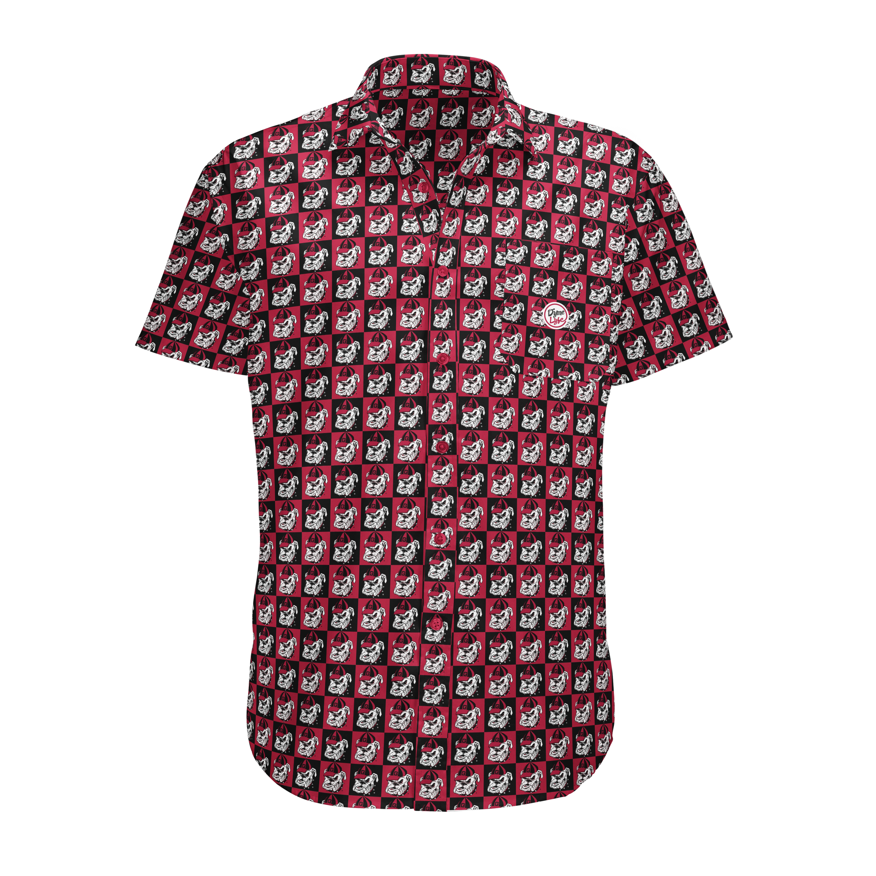 Georgia Bulldogs Men's Logo Block Button Up