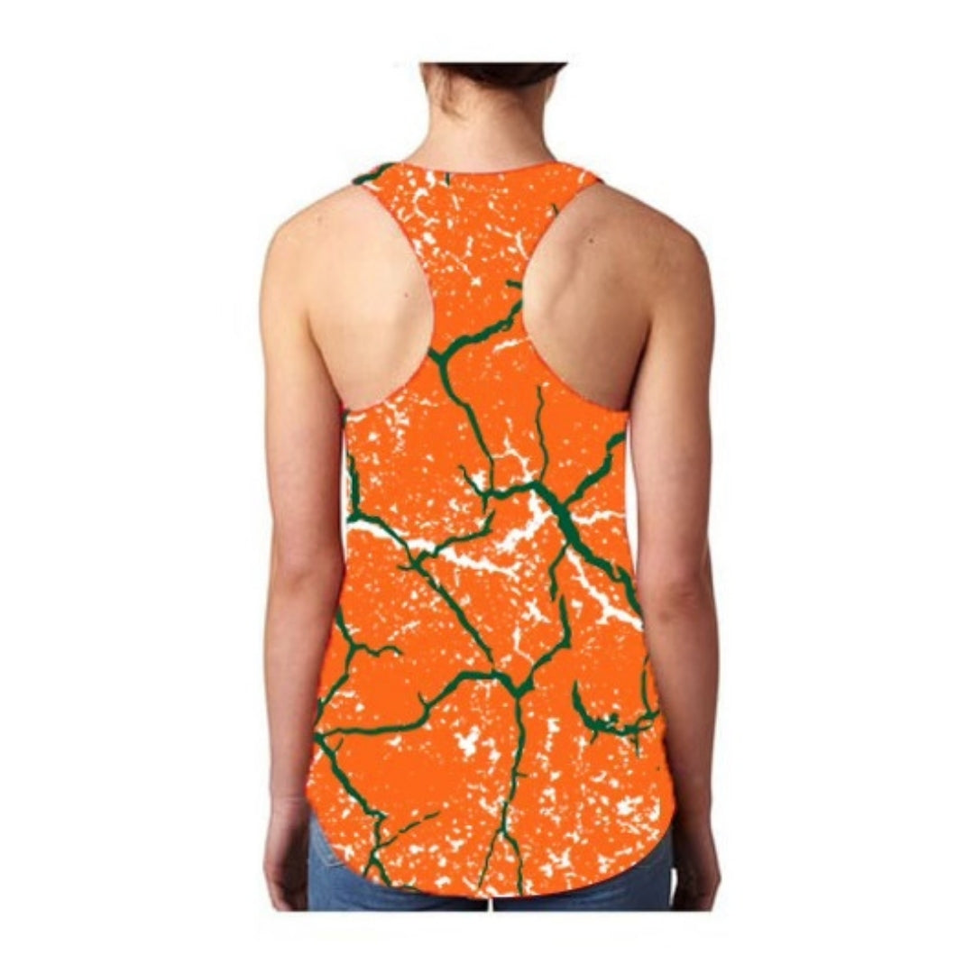 Miami Hurricanes Women's Storm Racerback Tank Top - Orange